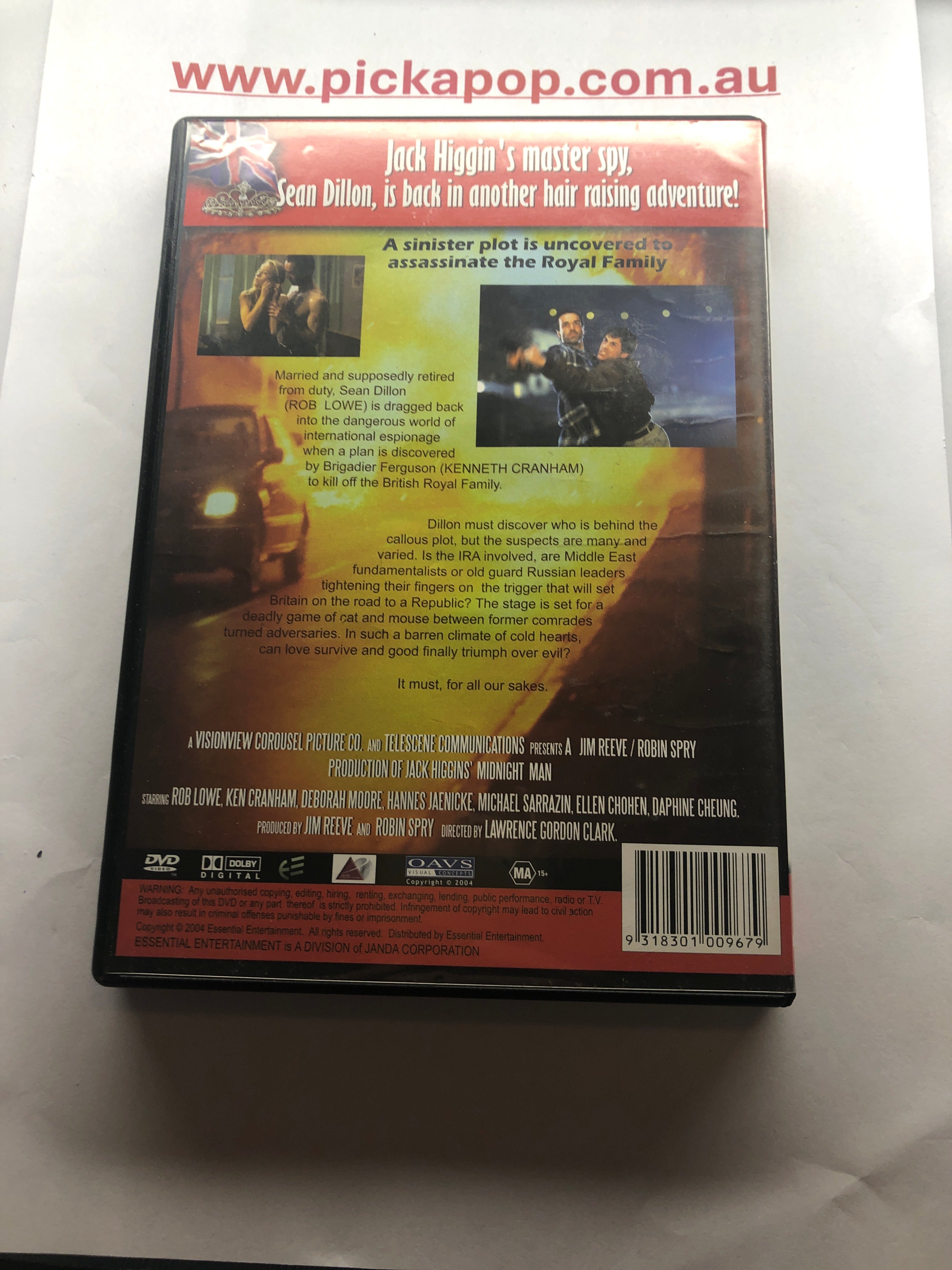 MIDNIGHT MAN - (PAL Region 4) DVD Cleaned and Tested