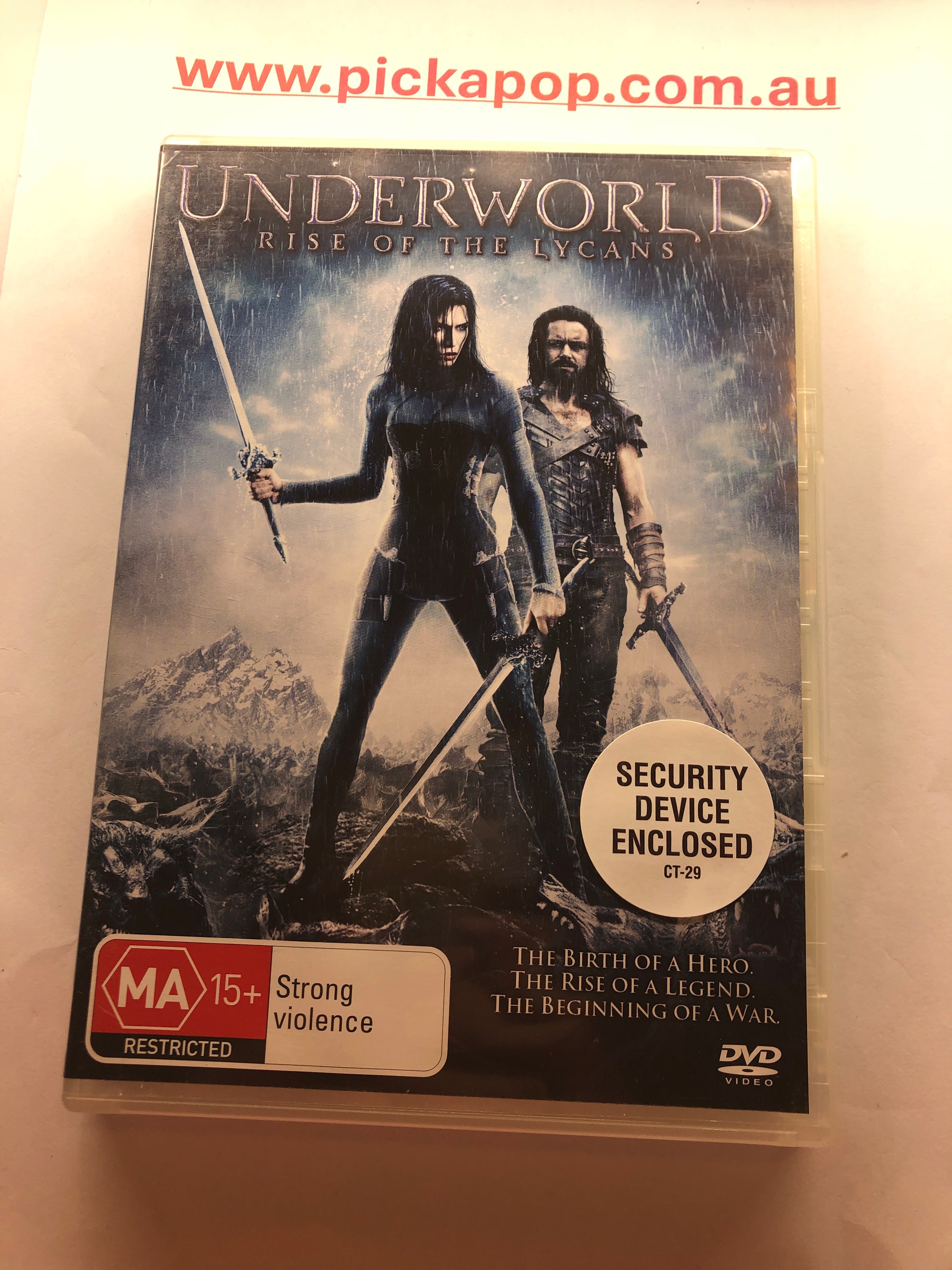UNDERWORLD RISE OF THE LYCANS - (PAL Region 4 ) DVD Cleaned and Tested