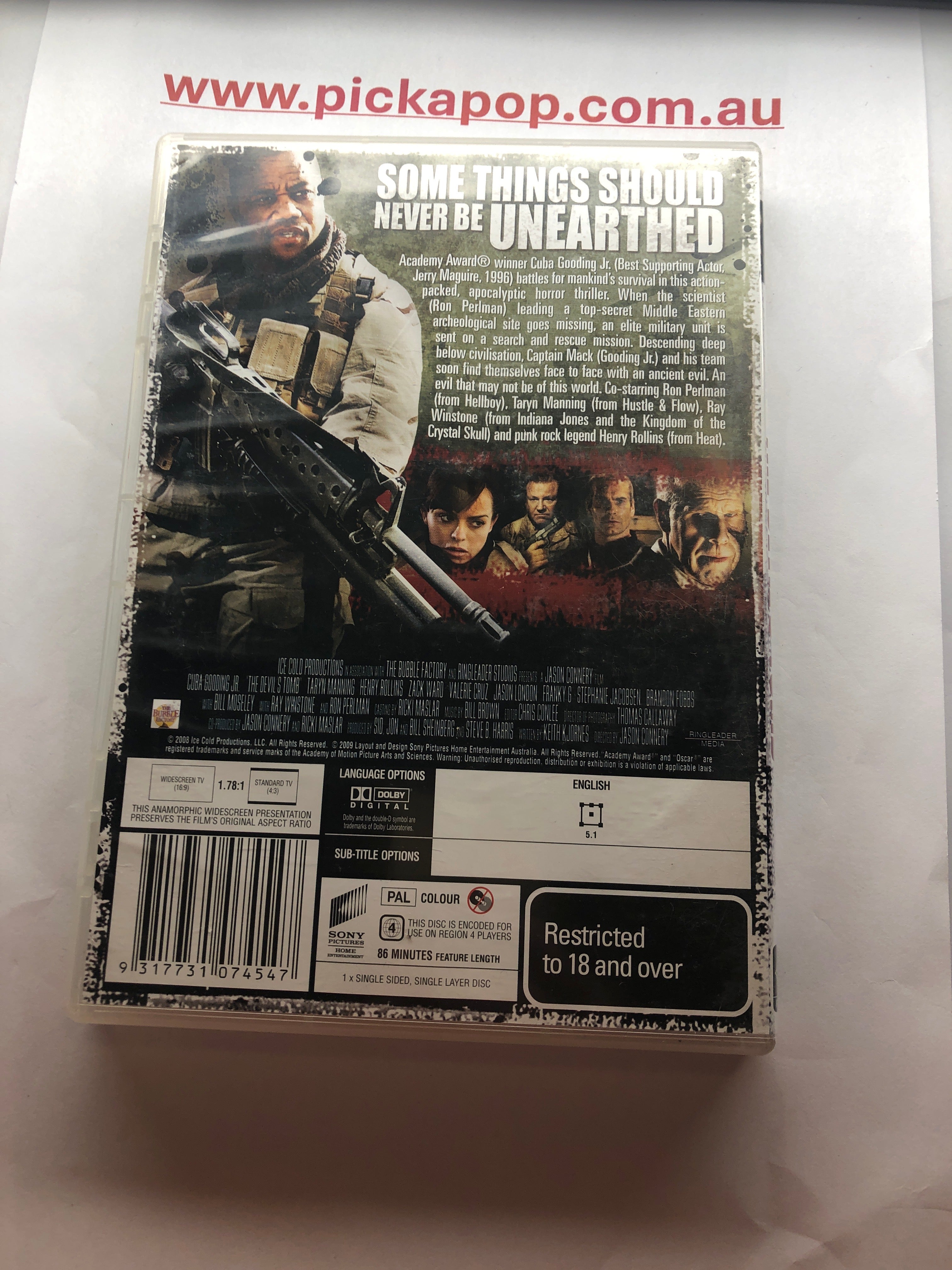 THE DEVIL'S TOMB - (PAL Region 4) DVD Cleaned and Tested