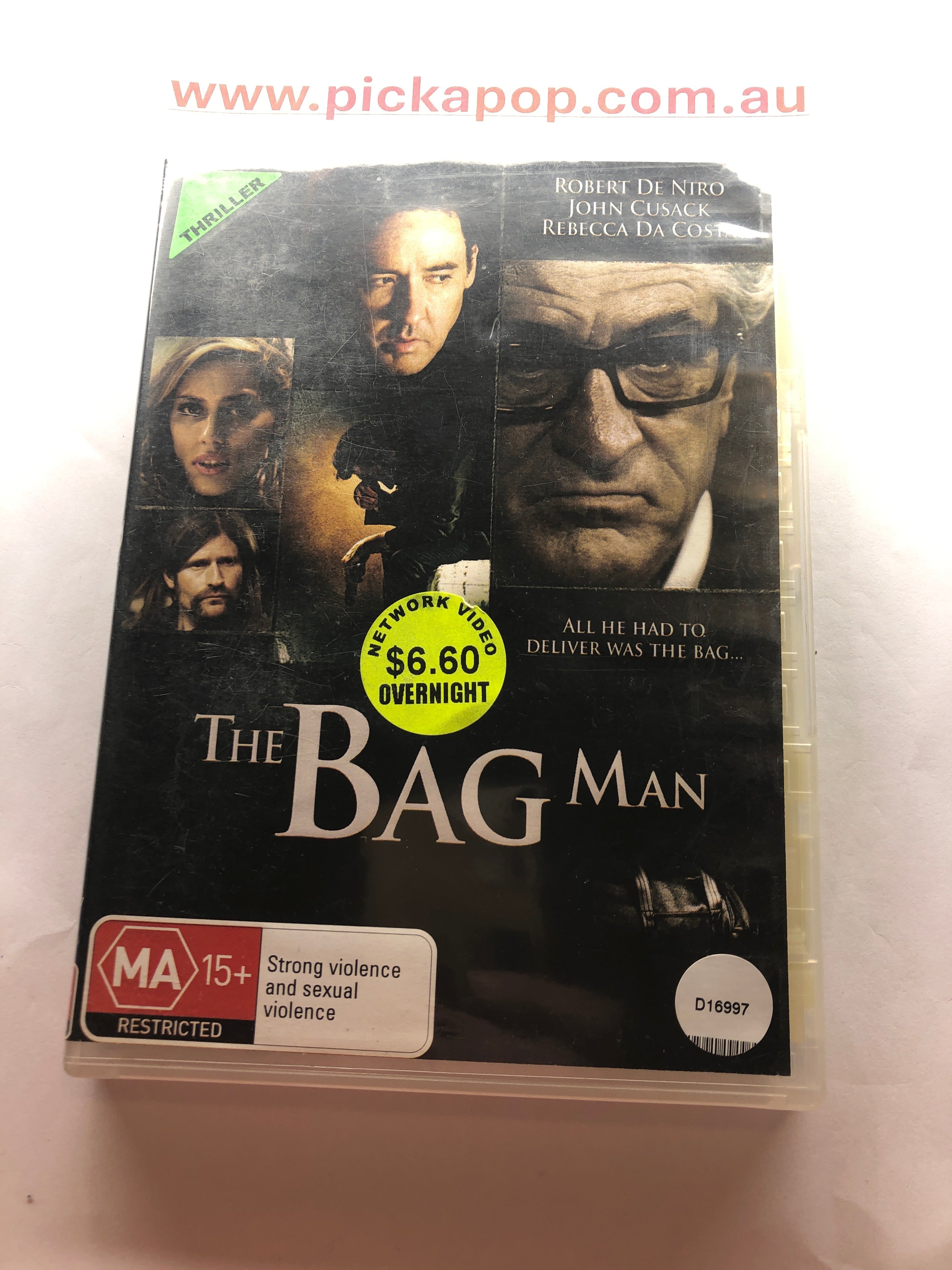 THE BAG MAN - (PAL Region 4) DVD Cleaned and Tested