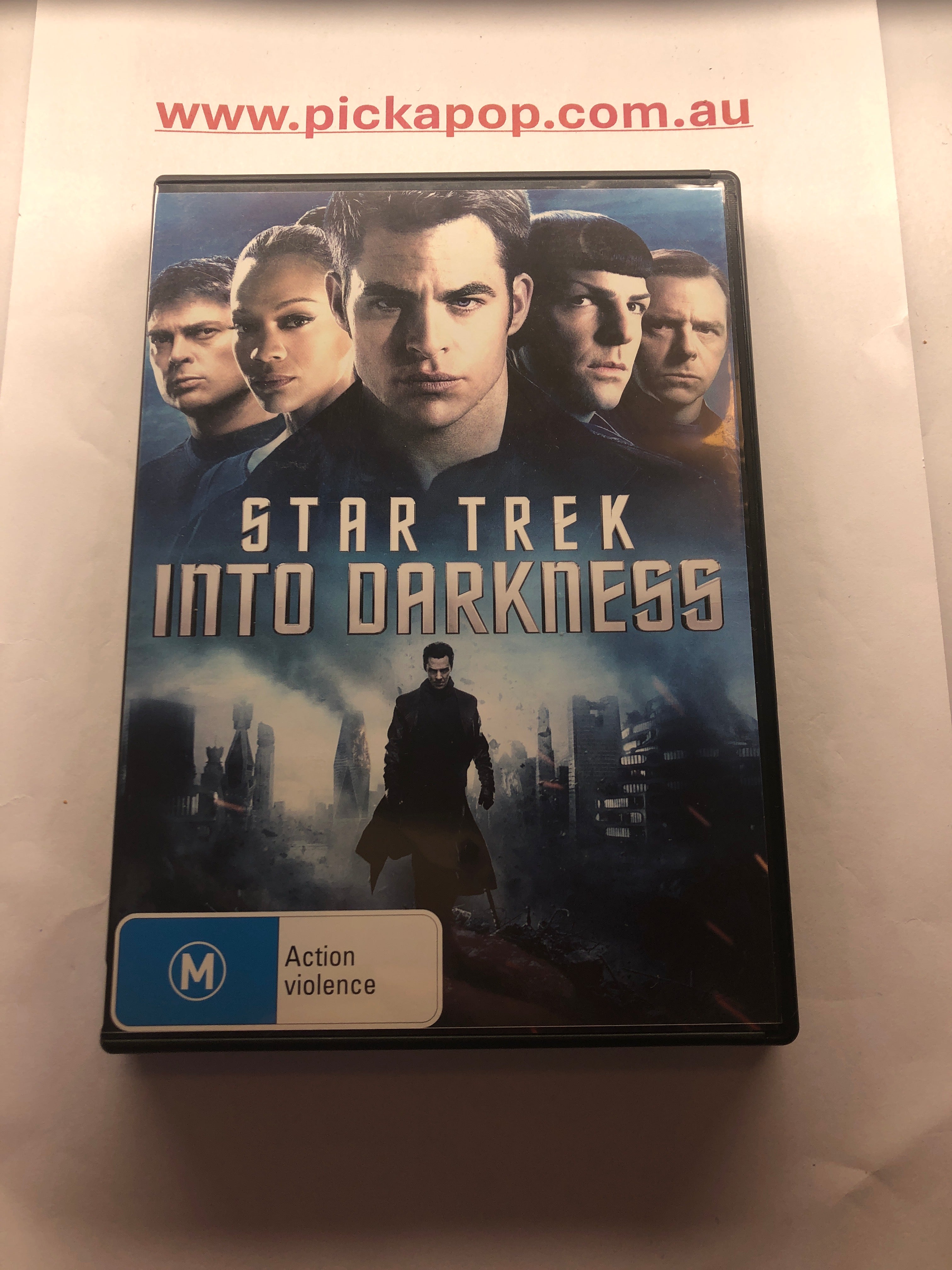 STAR TREK INTO DARKNESS - (PAL Region 4) DVD Cleaned and Tested