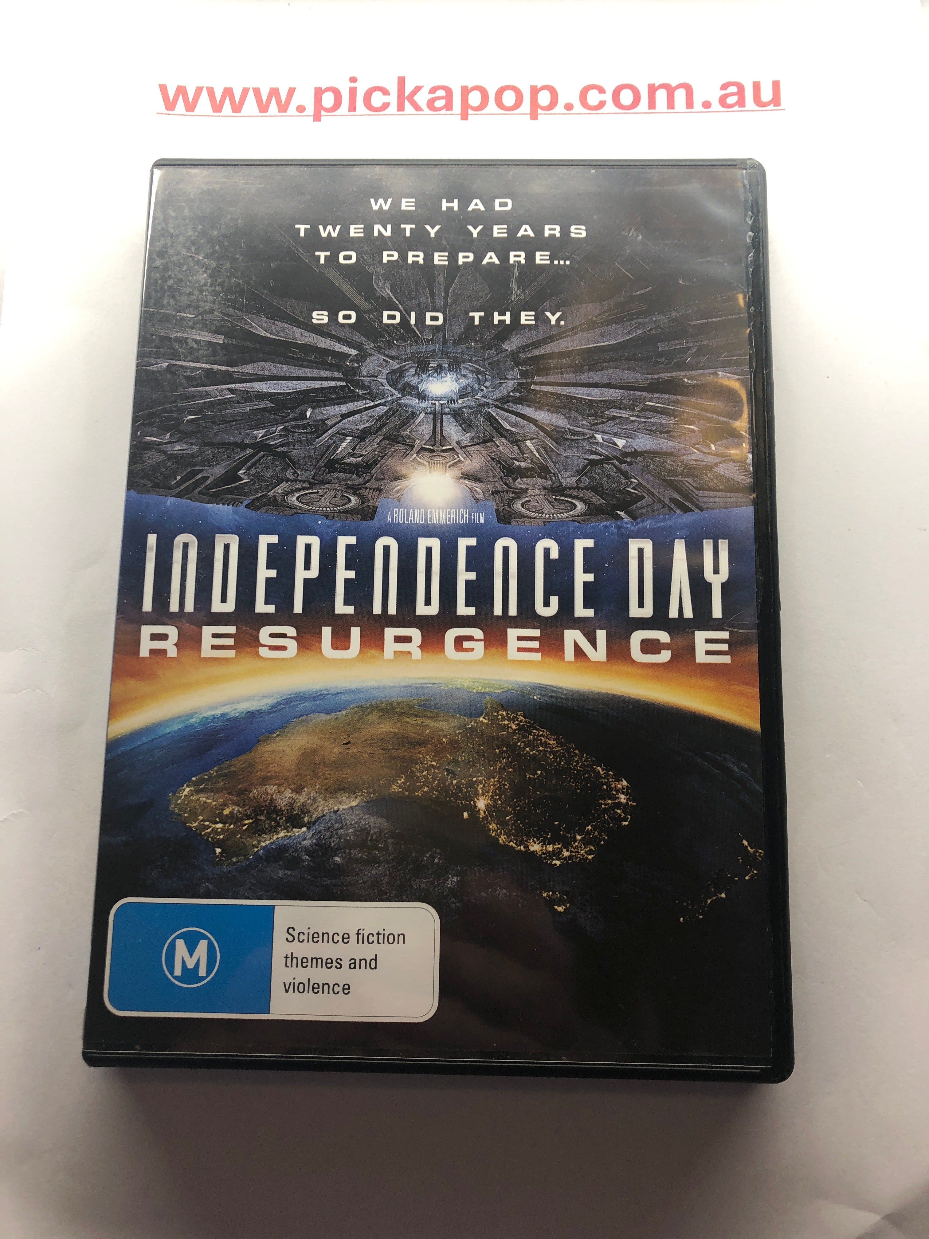 INDEPENDENCE DAY RESURGENE - (PAL Region 4) DVD Cleaned and Tested