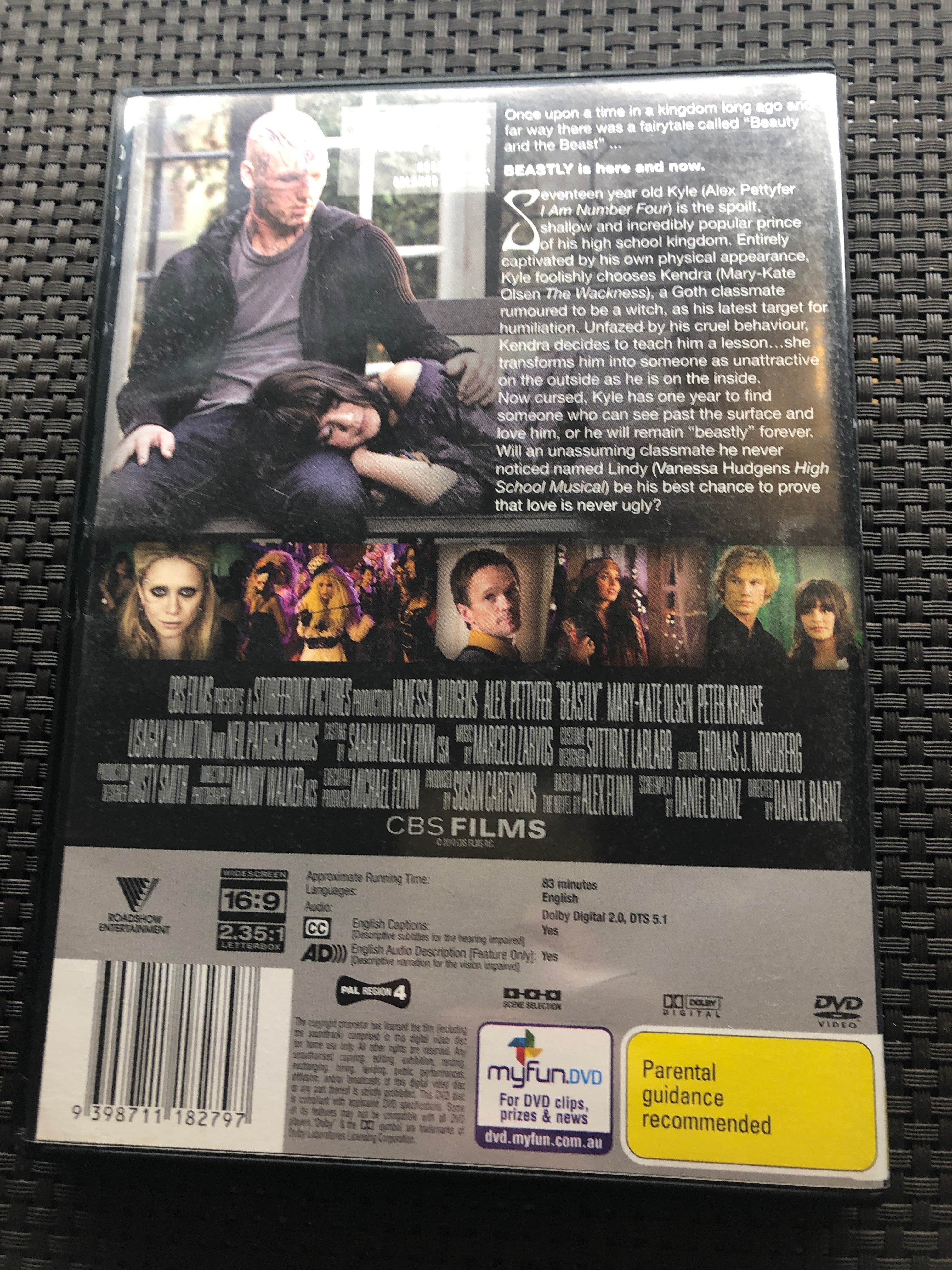 BEASTLY - (PAL Region 4) DVD Cleaned and Tested