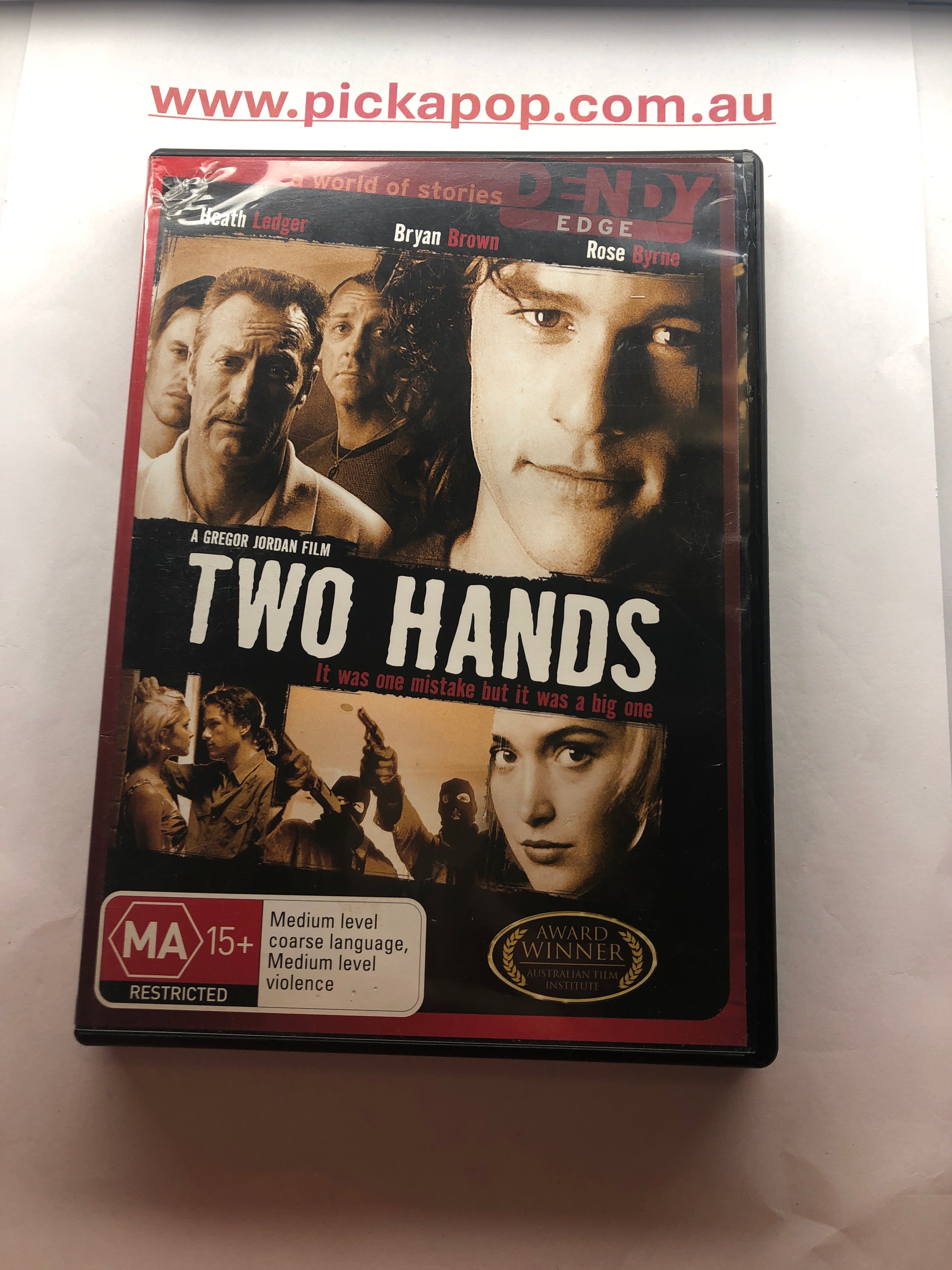 TWO HANDS - (PAL Region 4) DVD Cleaned and Tested