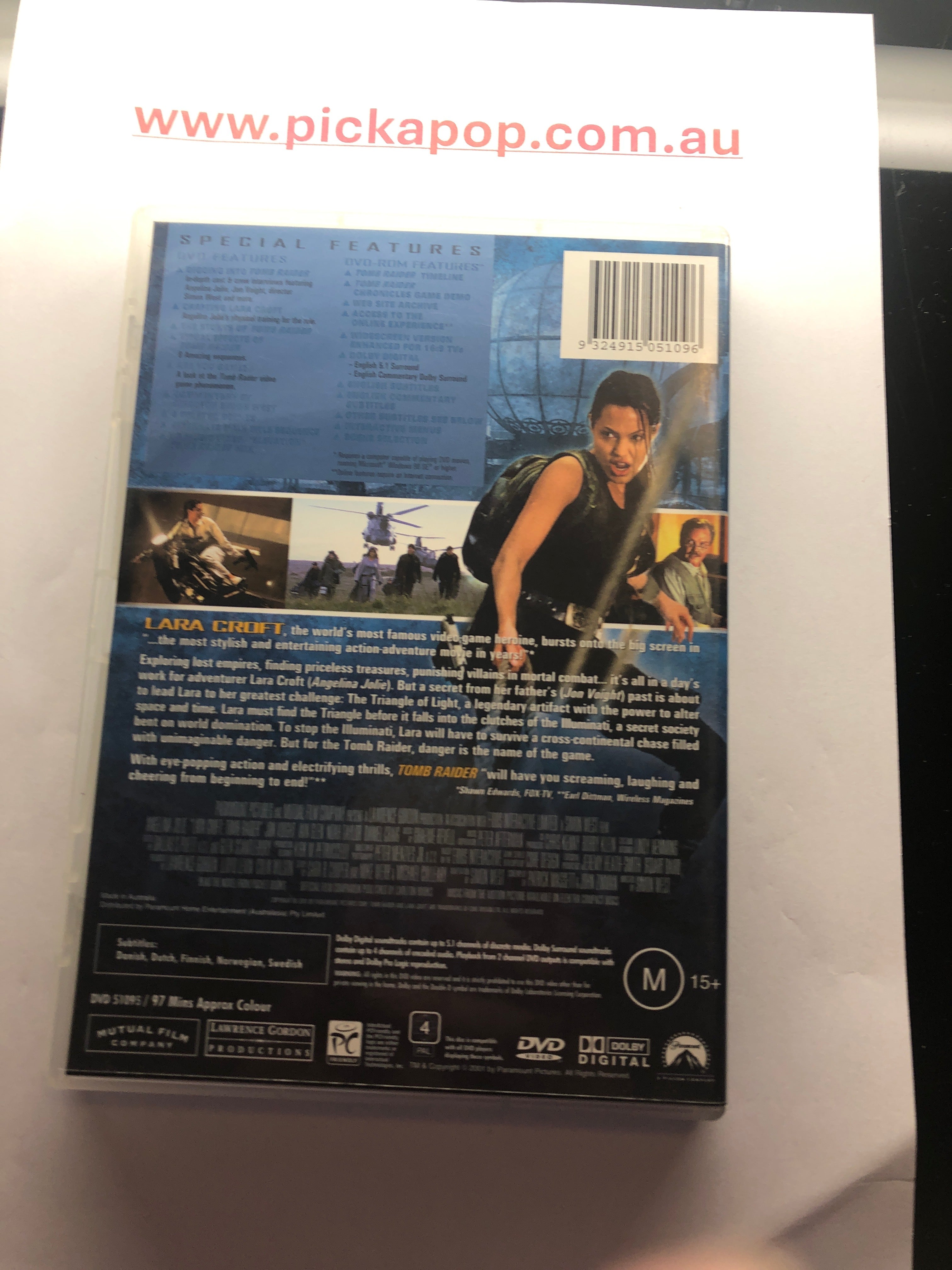 TOMB RAIDER SPECIAL COLLECTORS EDITION - (PAL Region 4) DVD Cleaned and Tested