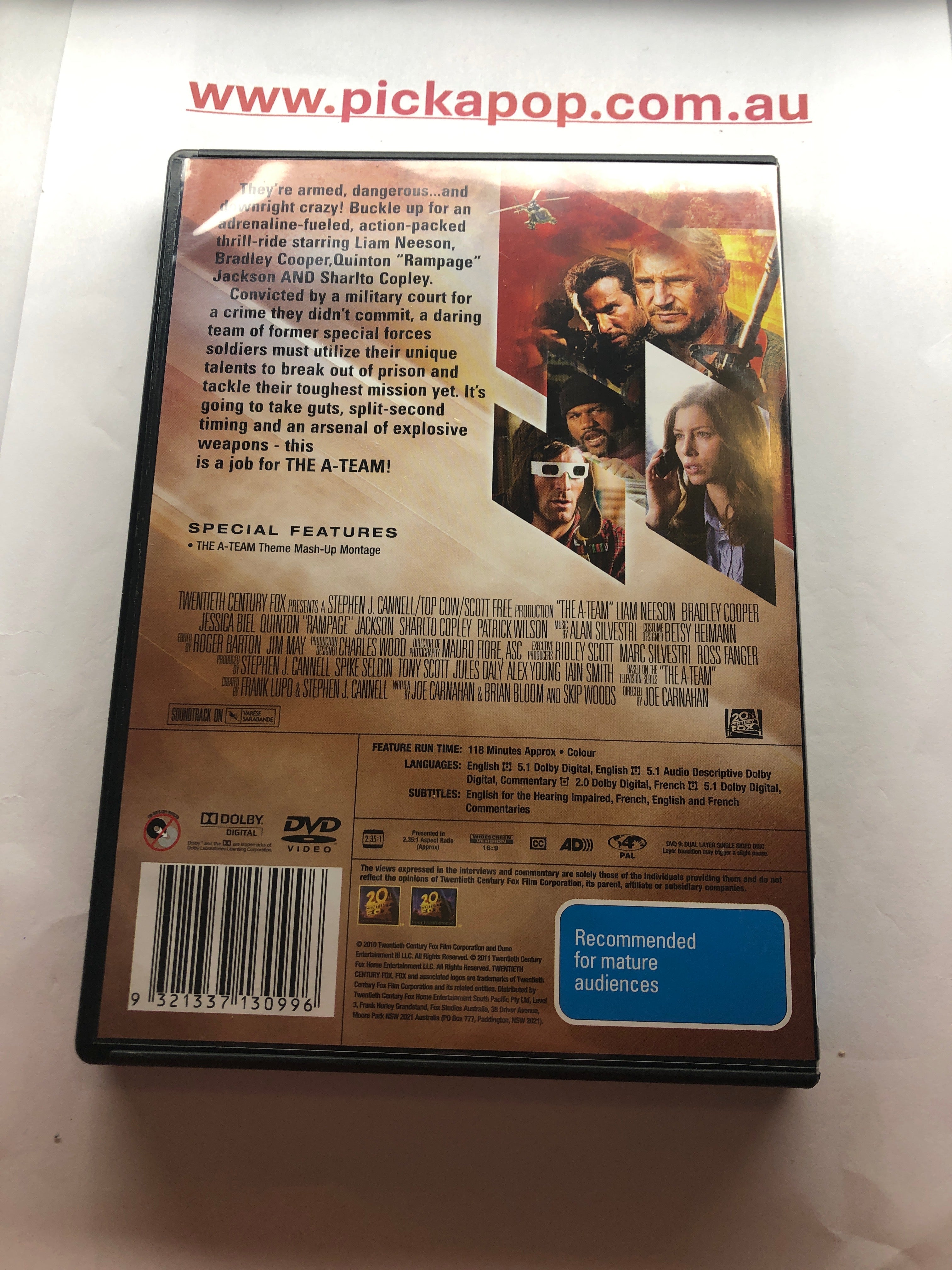 THE A - TEAM - (PAL Region 4) DVD Cleaned and Tested