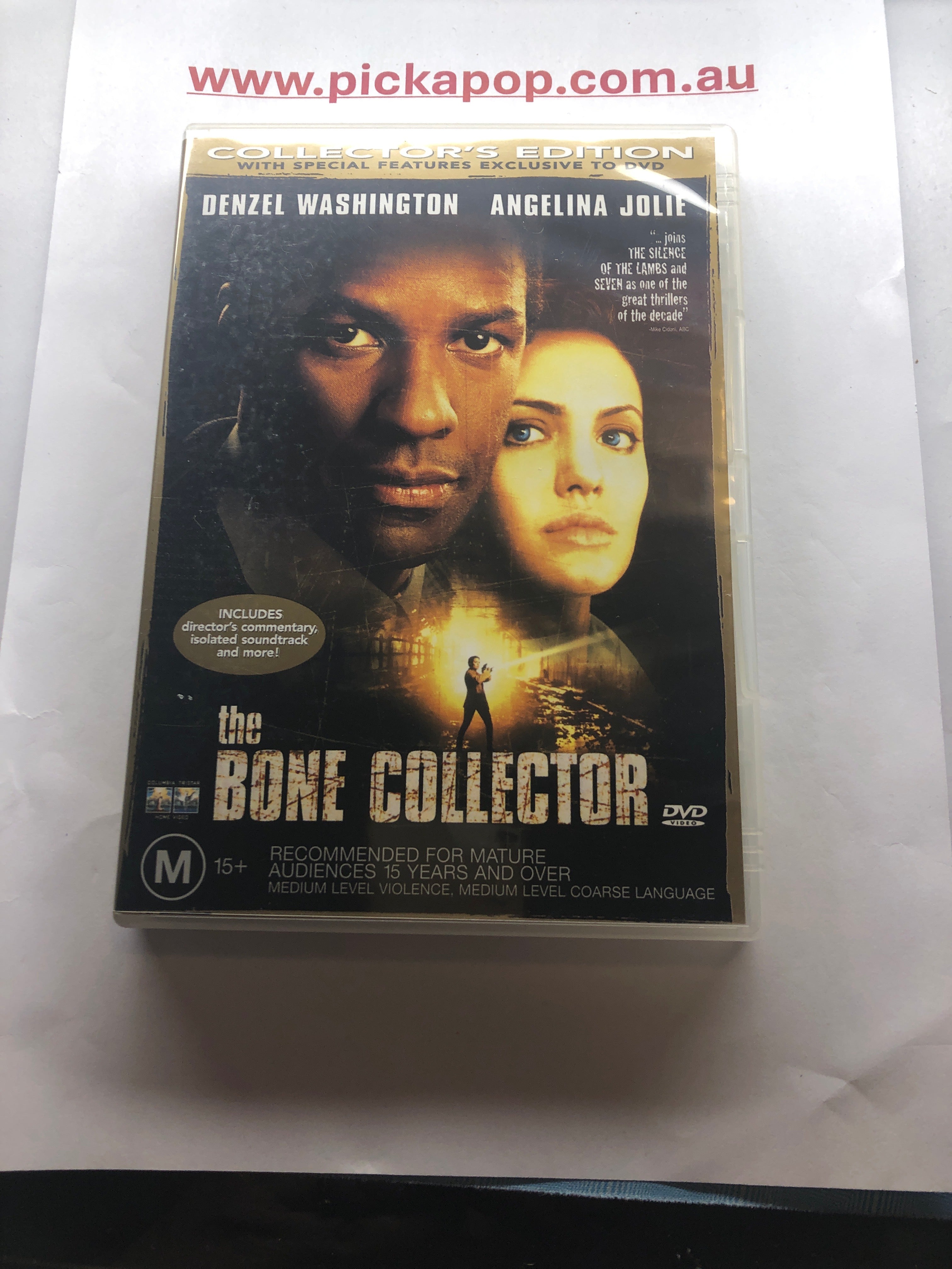THE BONE COLLECTOR - (PAL Region 4) DVD Cleaned and Tested
