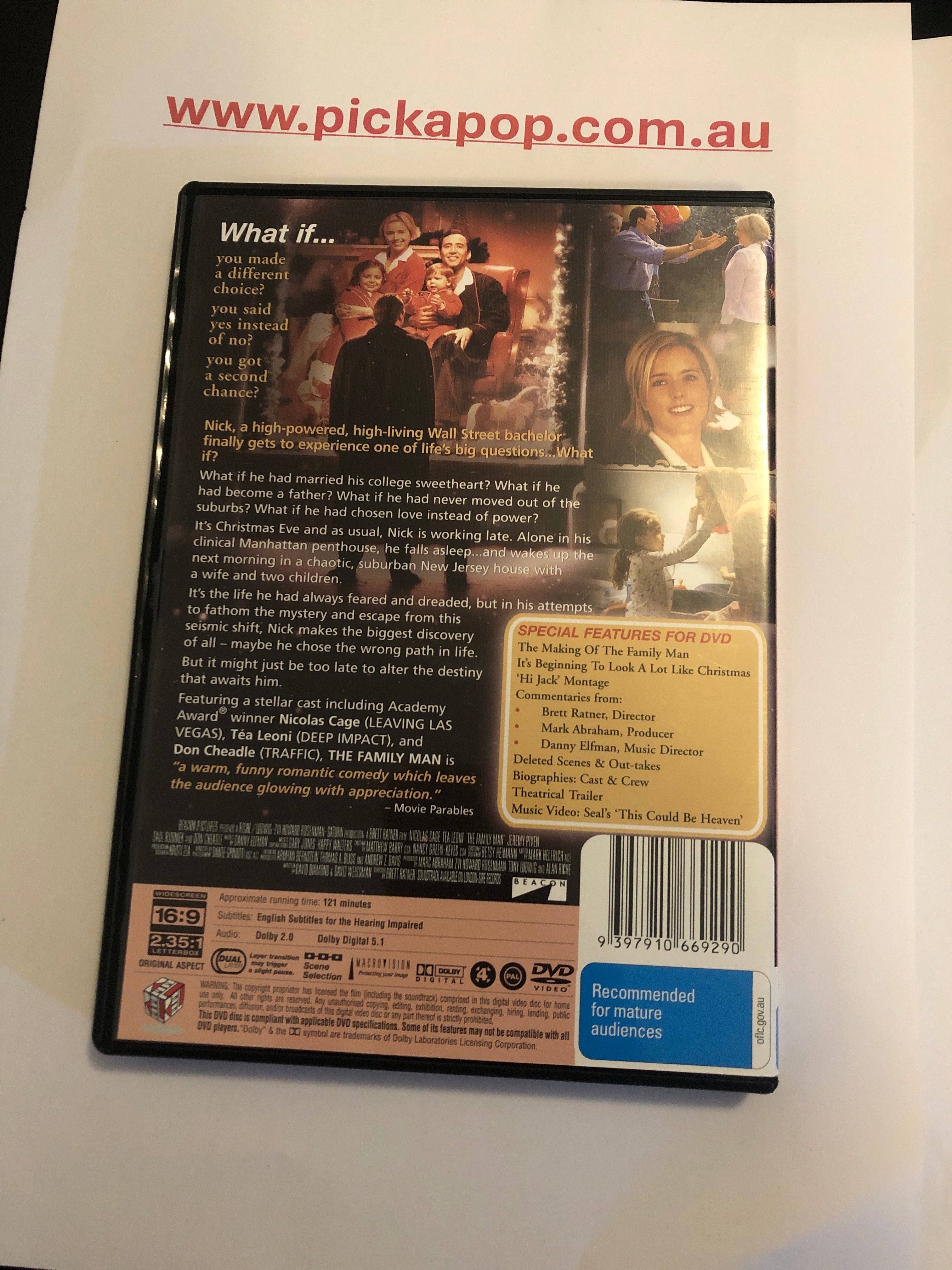 THE FAMILY MAN - (PAL Region 4) DVD Cleaned and Tested