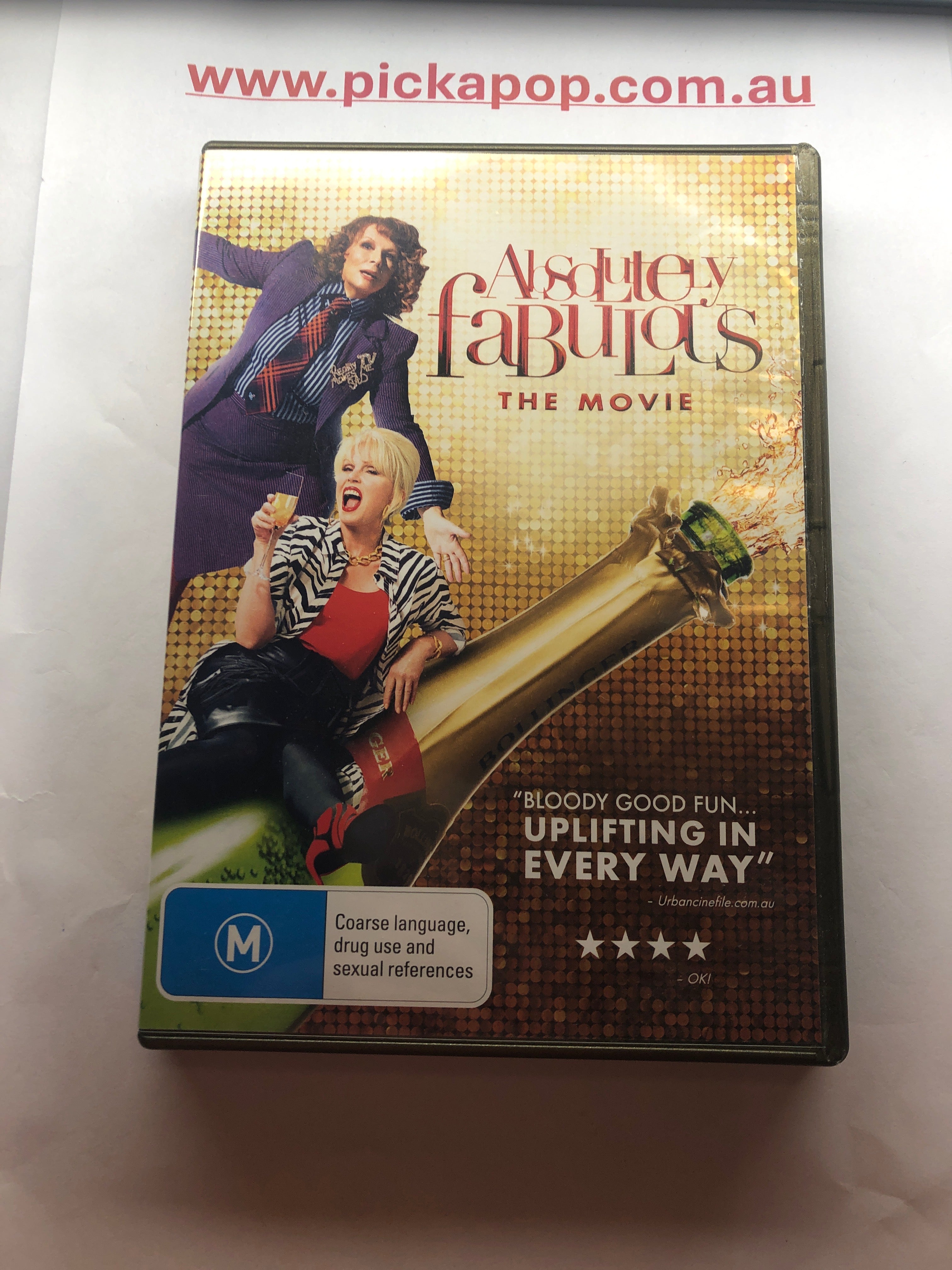 ABSOLUTELY FABULOUS THE MOVIE - (PAL Region 4) DVD Cleaned and Tested