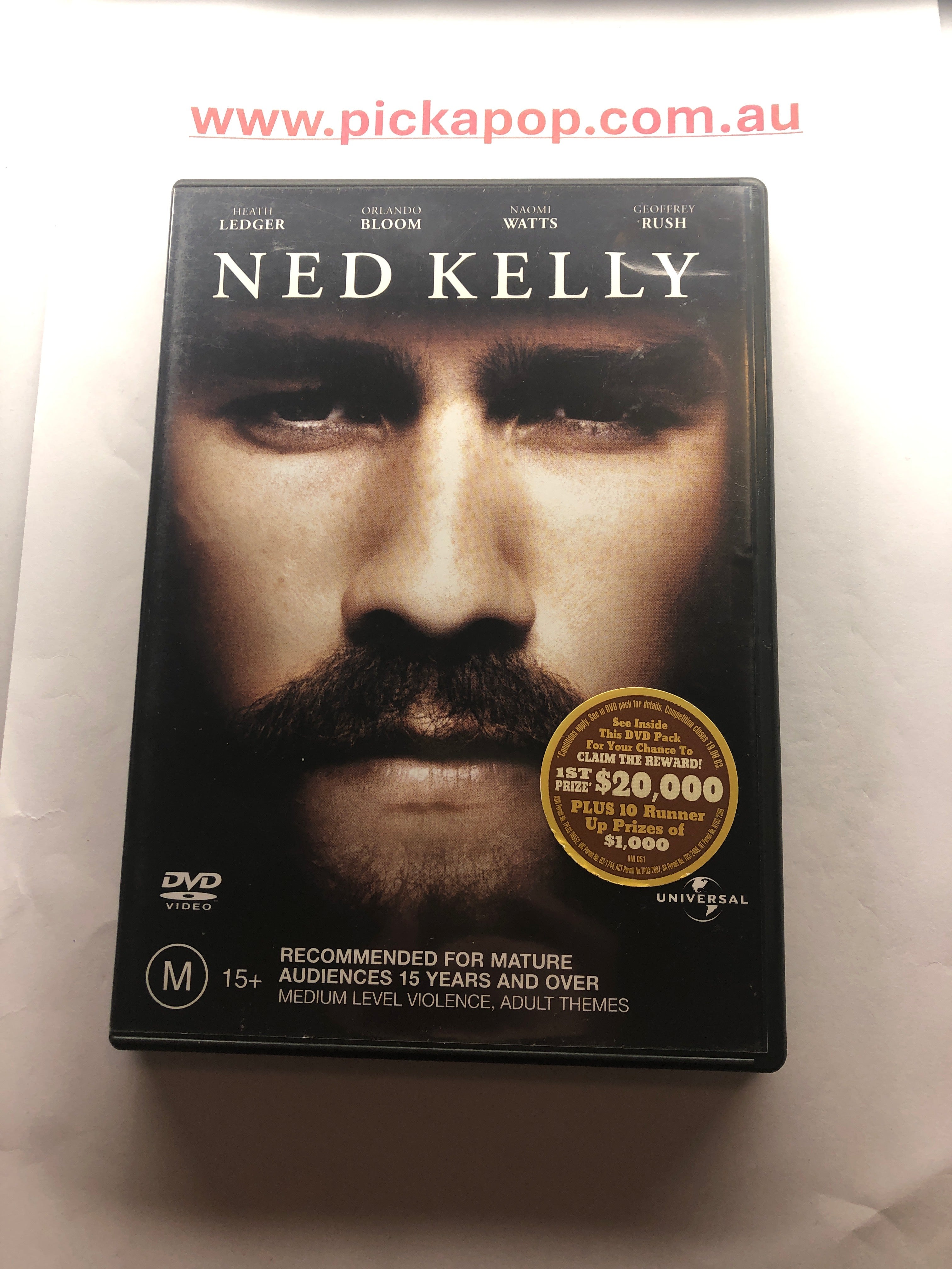 NED KELLY - (PAL Region 4) DVD Cleaned and Tested