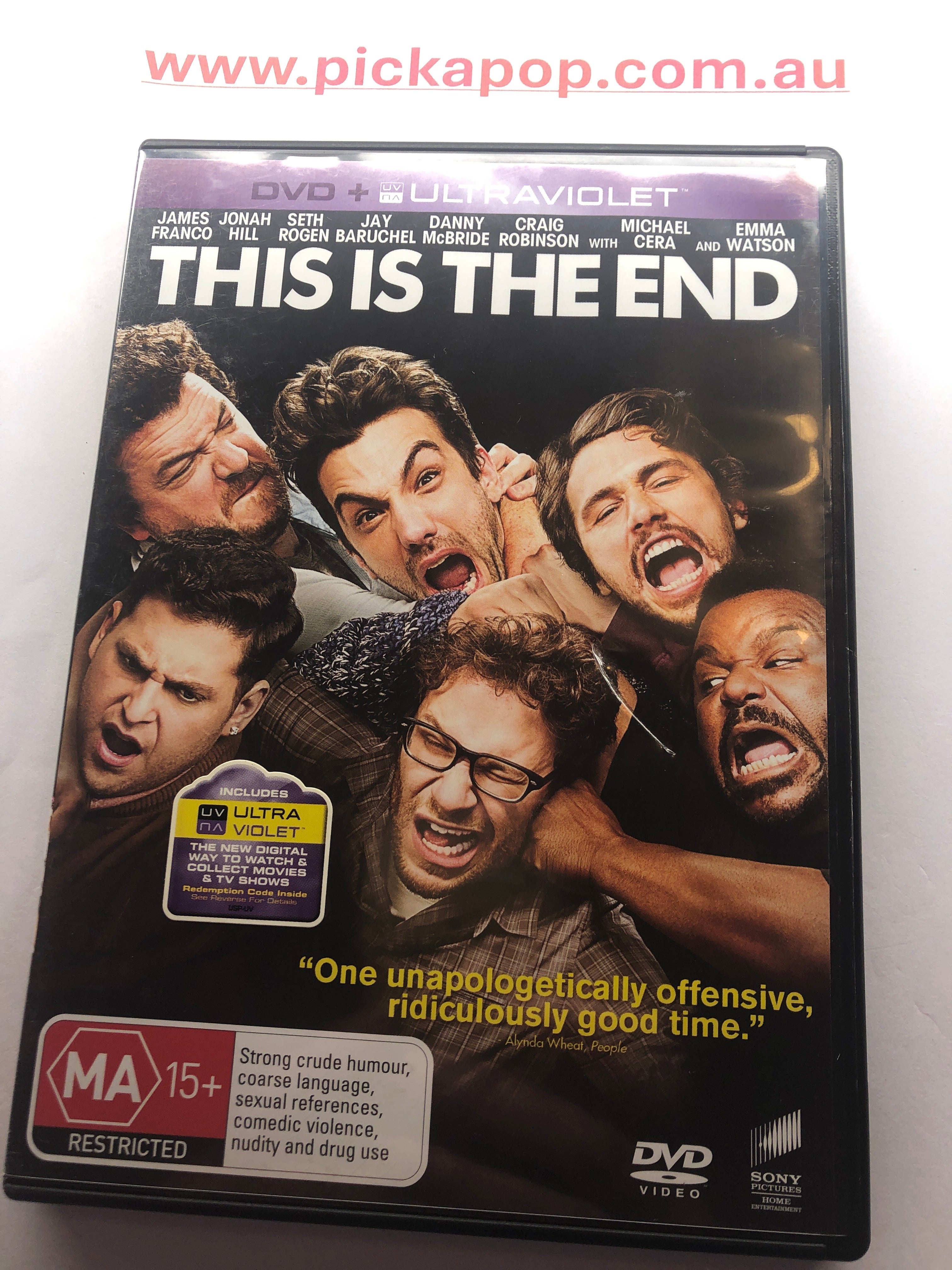 THIS IS THE END - (PAL Region 4) DVD & ULTRAVIOLET Cleaned and Tested
