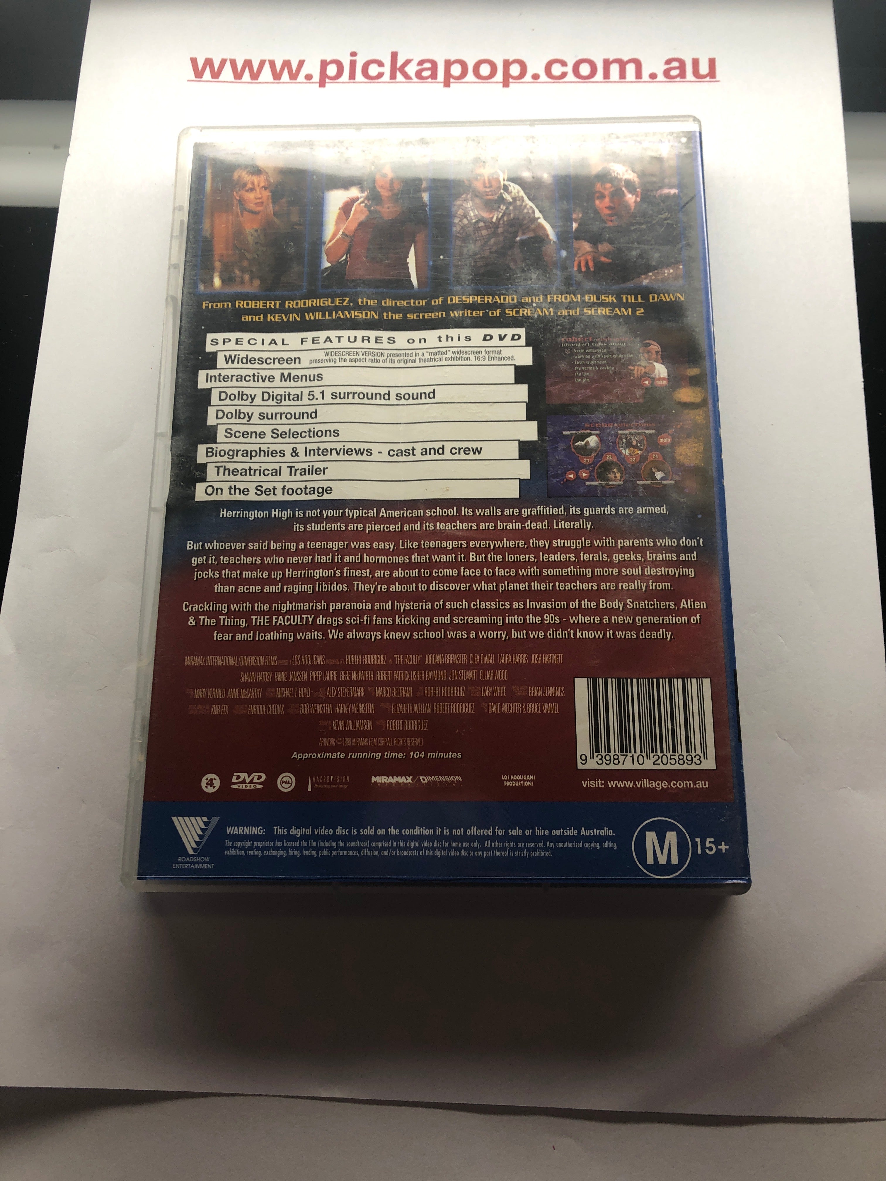 THE FACULTY - (PAL Region 4) DVD Cleaned and Tested