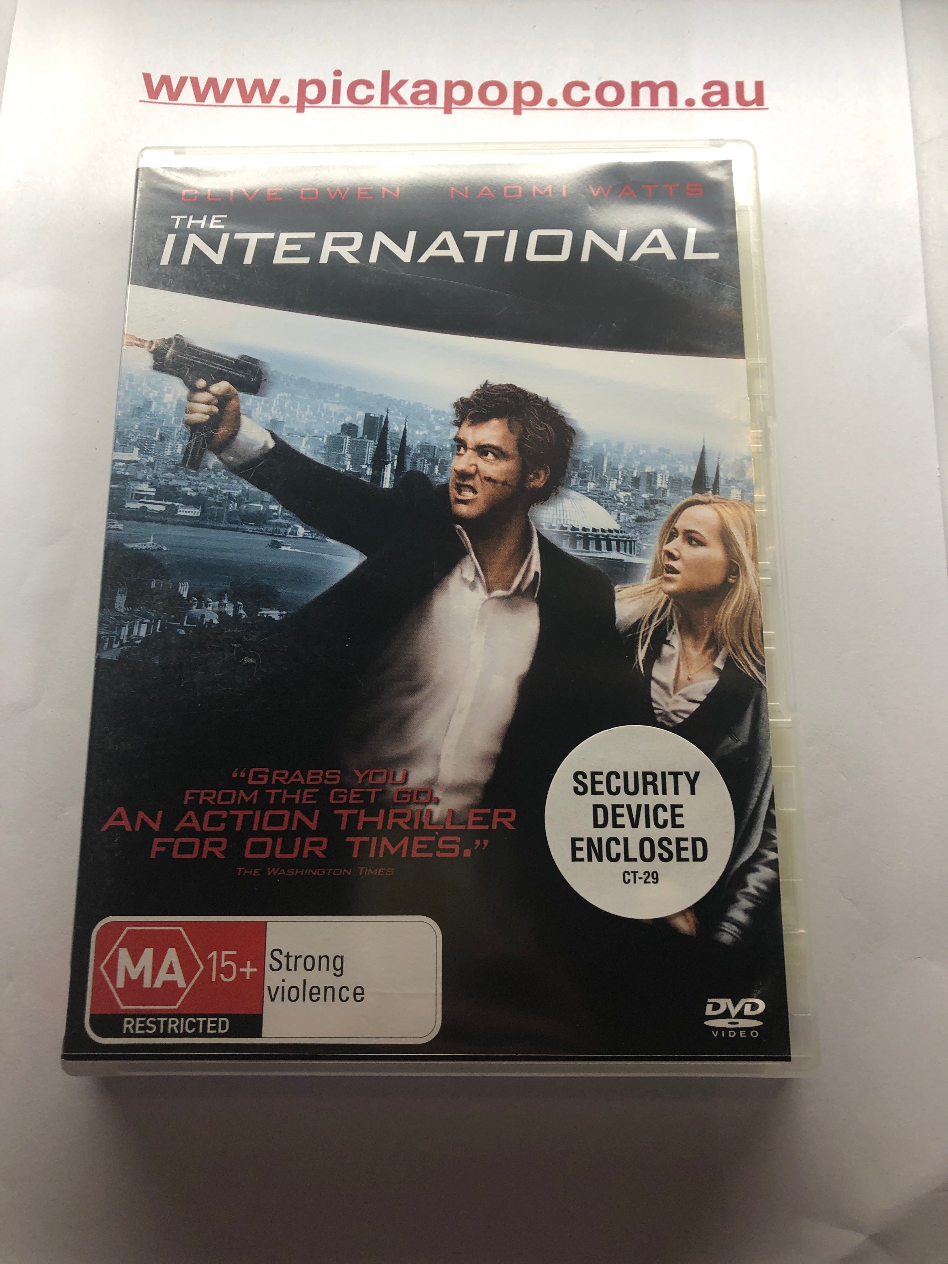 THE INTERNATIONAL - (PAL Region 4) DVD Cleaned and Tested