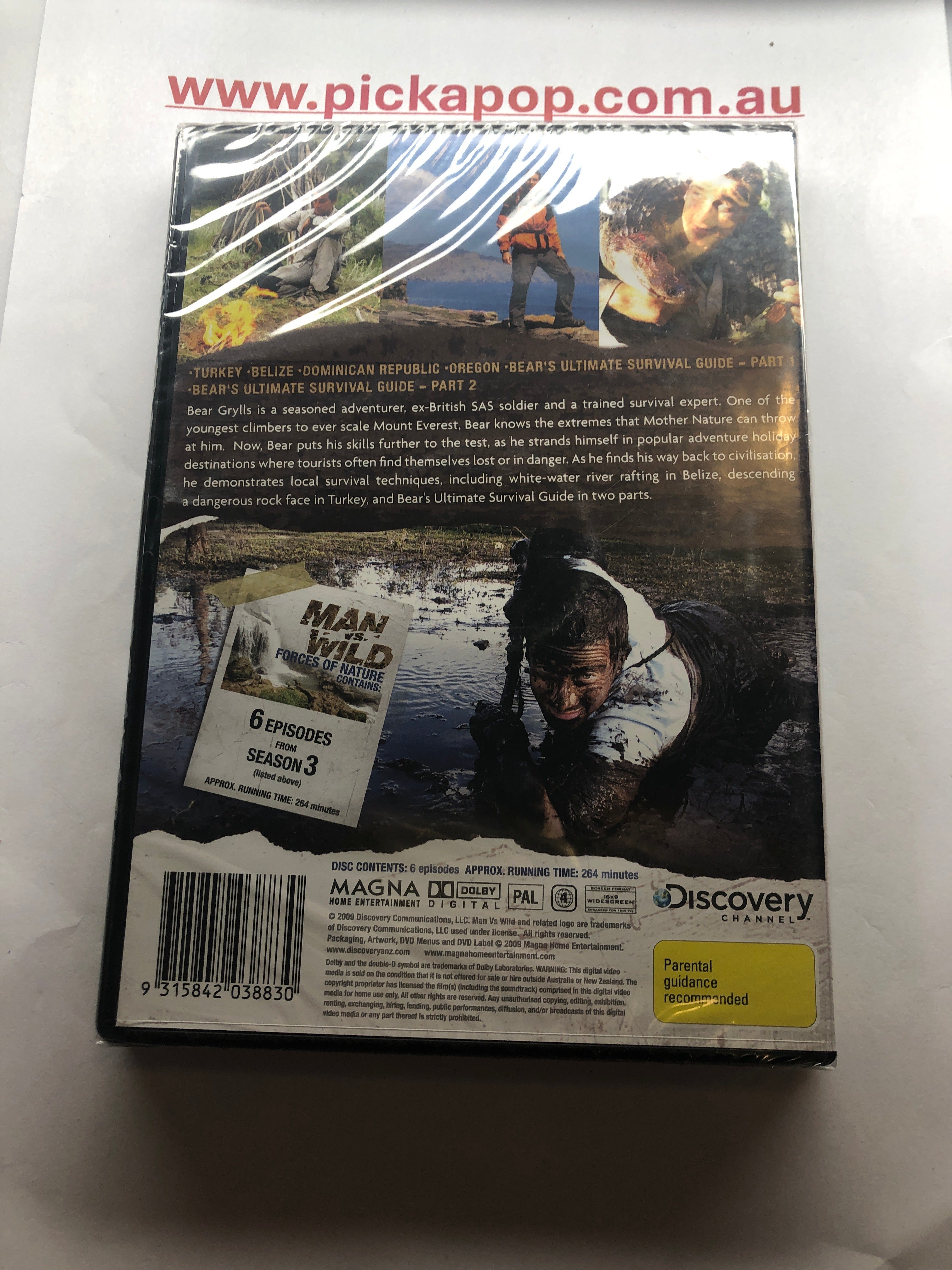 MAN VS WILD FORCES OF NATURE - (PAL Region 4) DVD Cleaned and Tested