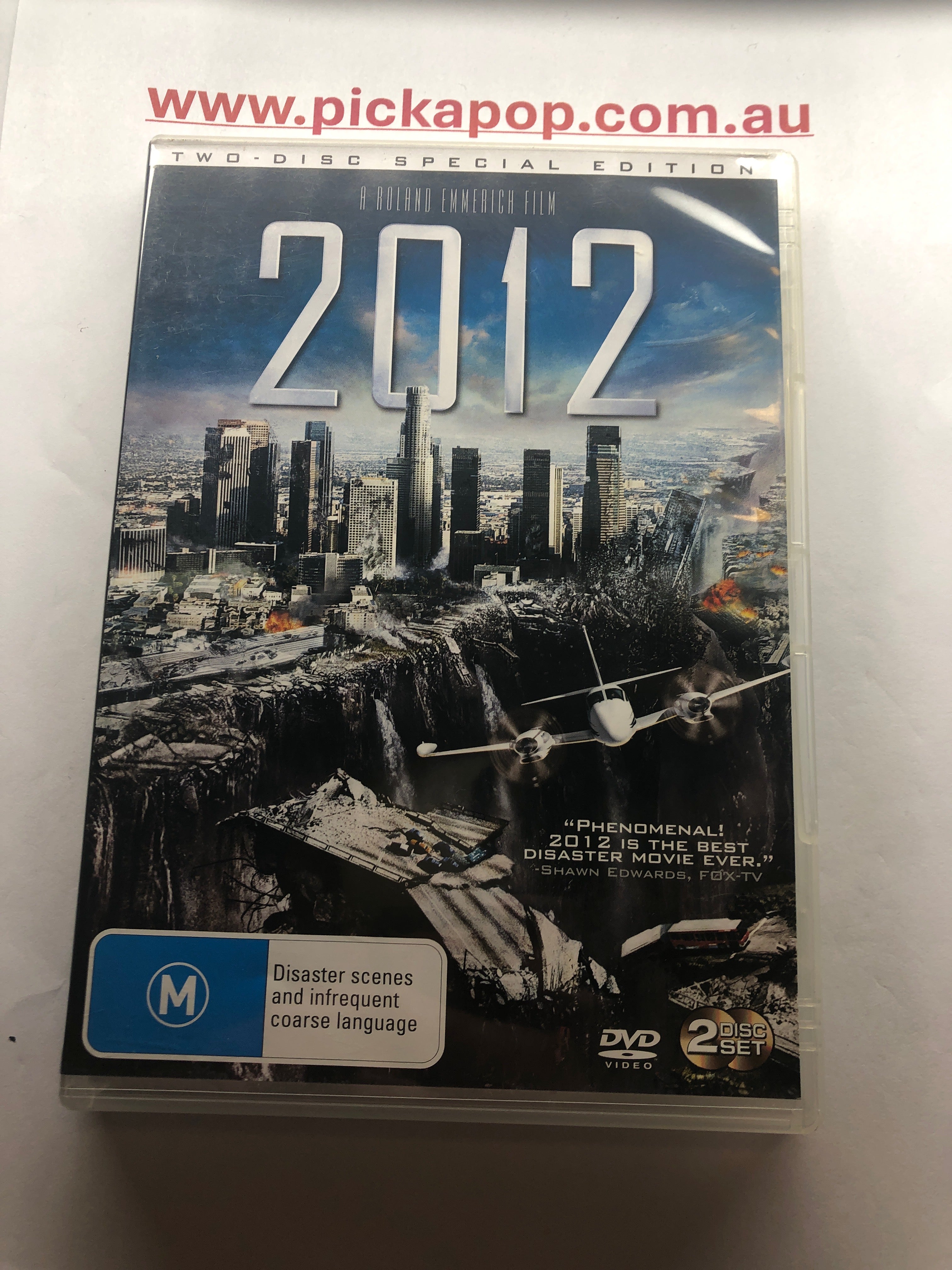 2012 TWO DISC SPECIAL EDITION - (PAL Region 4) DVD Cleaned and Tested