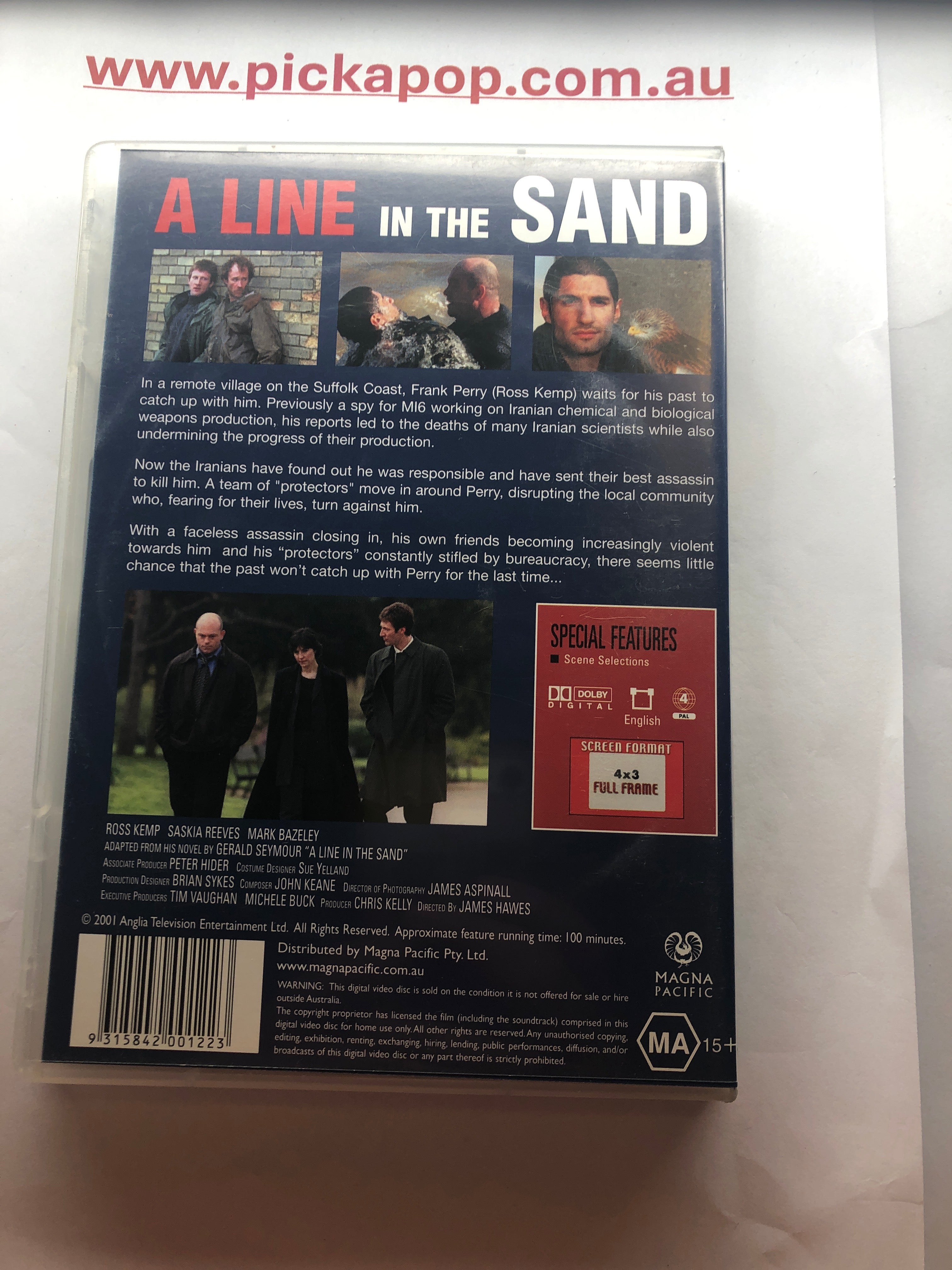 A LINE IN THE SAND - (PAL Region 4) DVD Cleaned and Tested