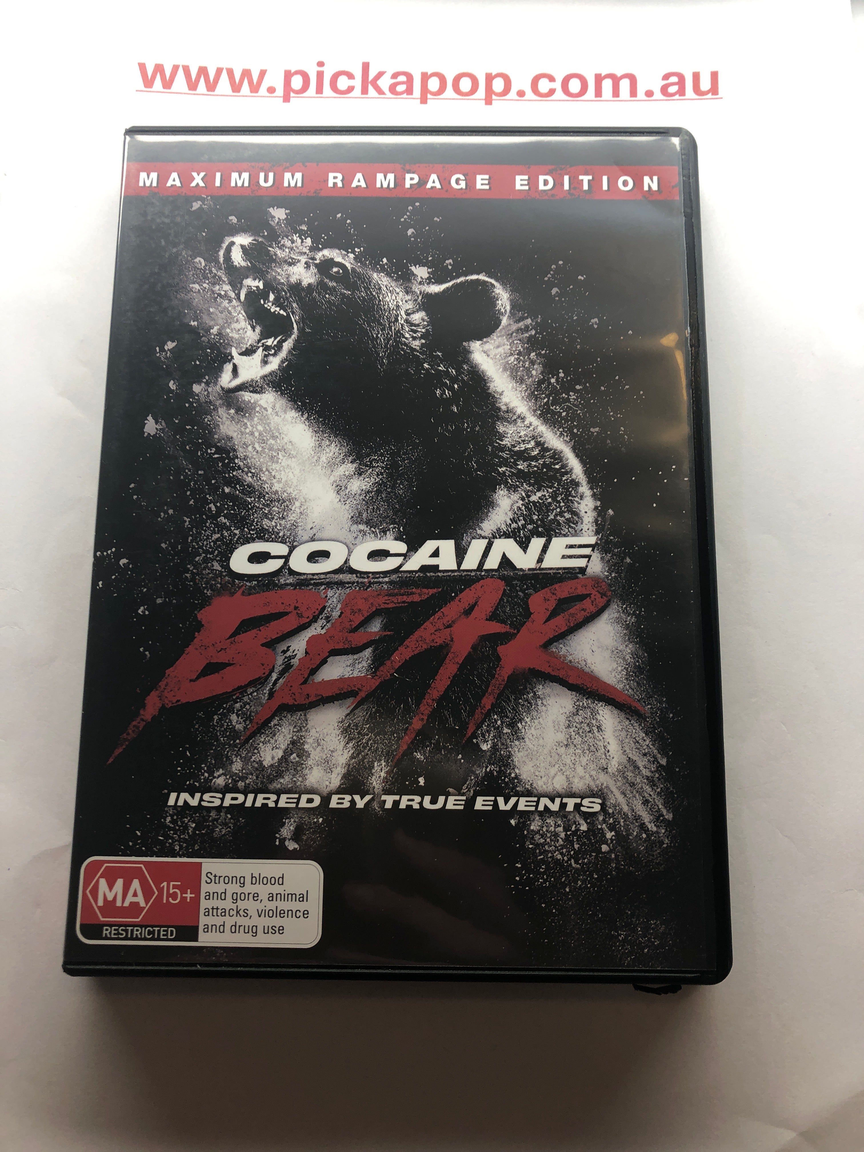 COCAINE BEAR - (PAL Region 4) DVD Cleaned and Tested