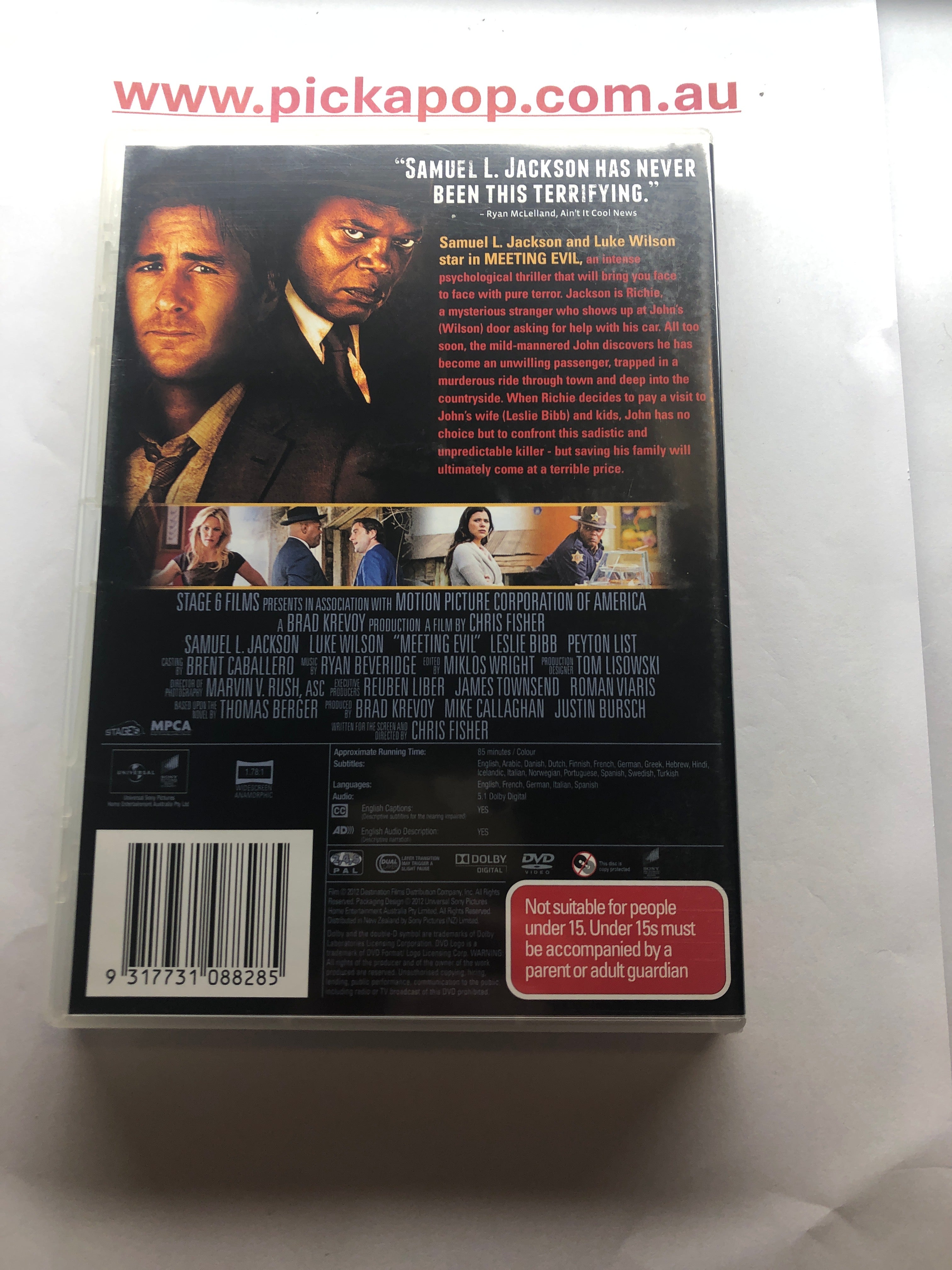 MEETING EVIL - (PAL Region 4) DVD Cleaned and Tested