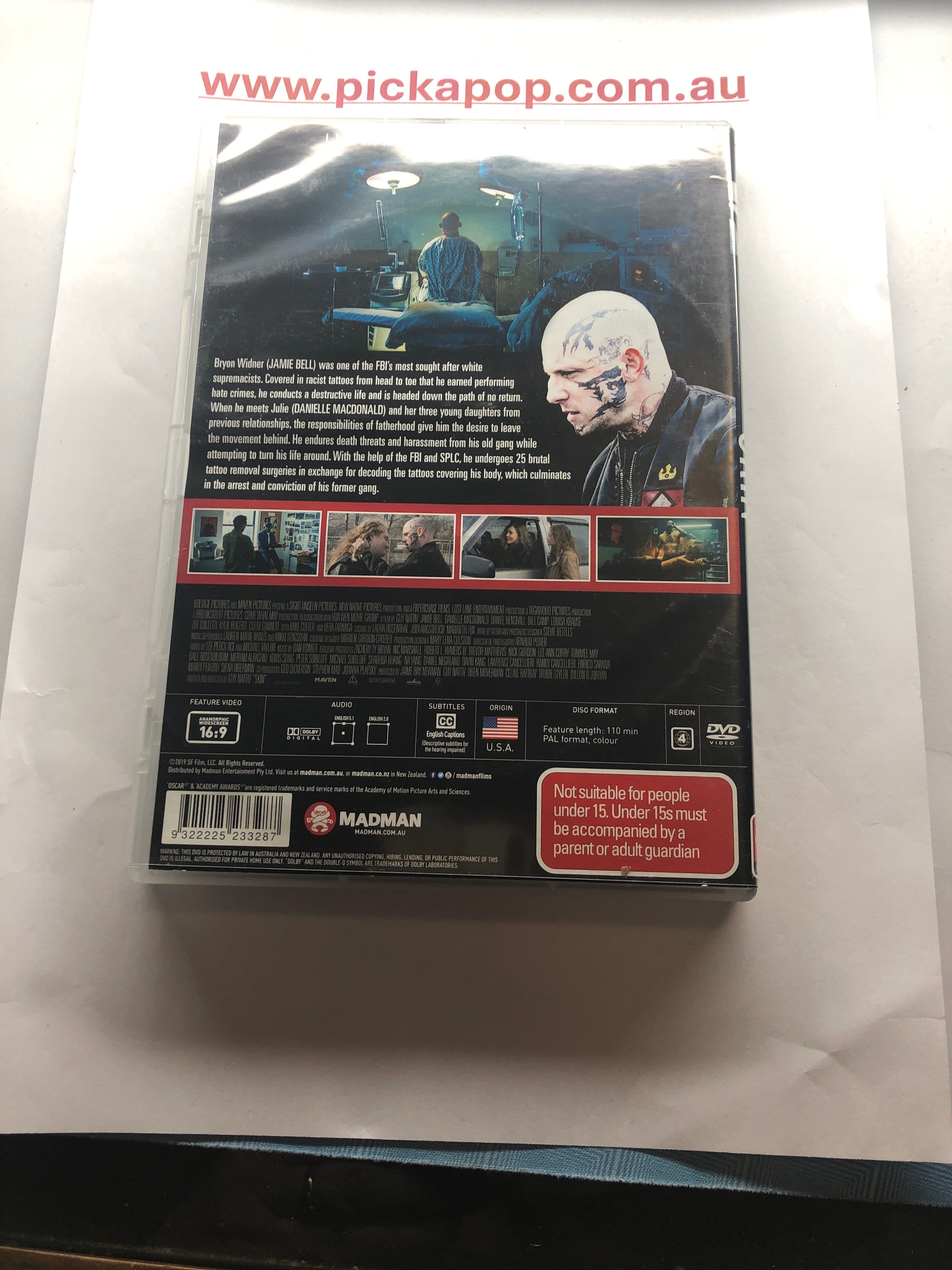 SKIN - (PAL Region 4) DVD Cleaned and Tested