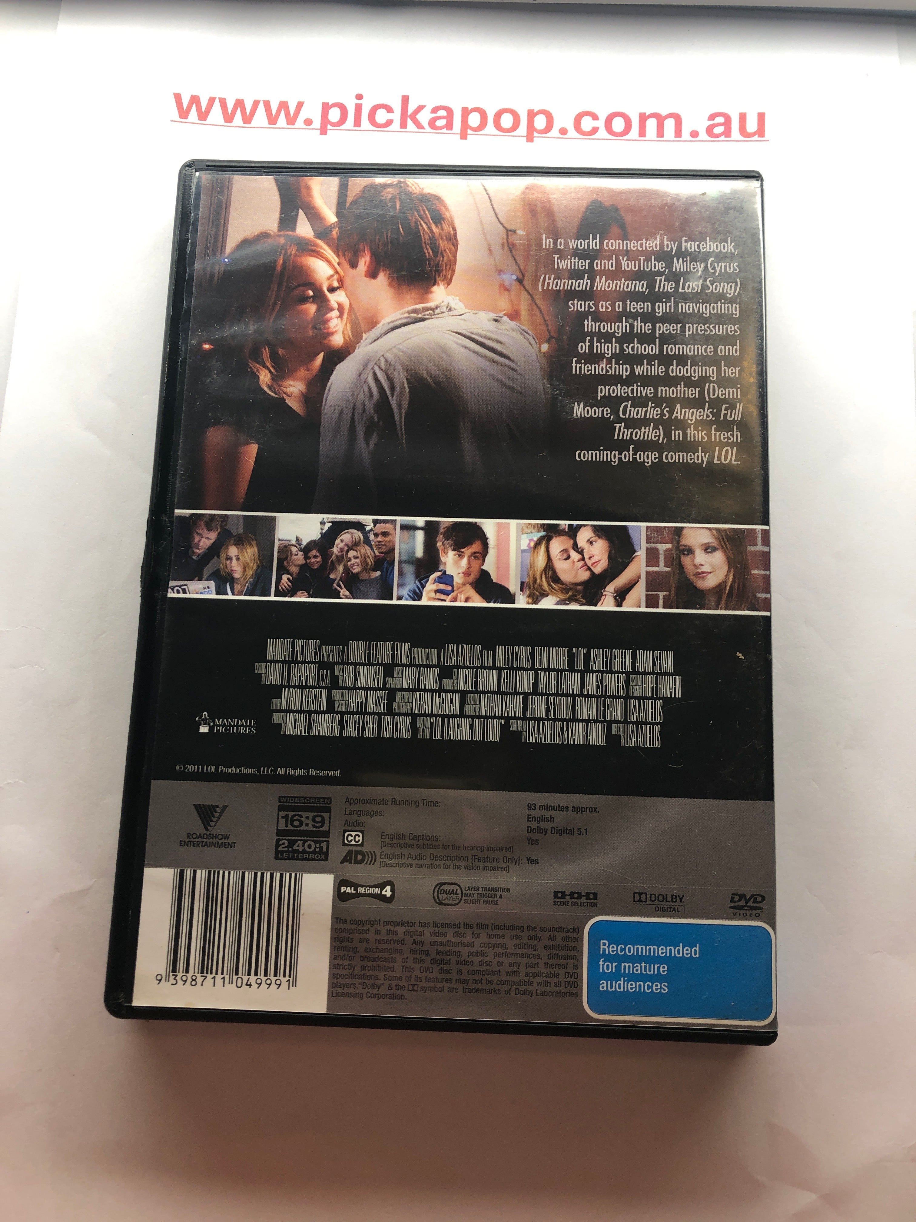 LOL - (PAL Region 4) DVD Cleaned and Tested