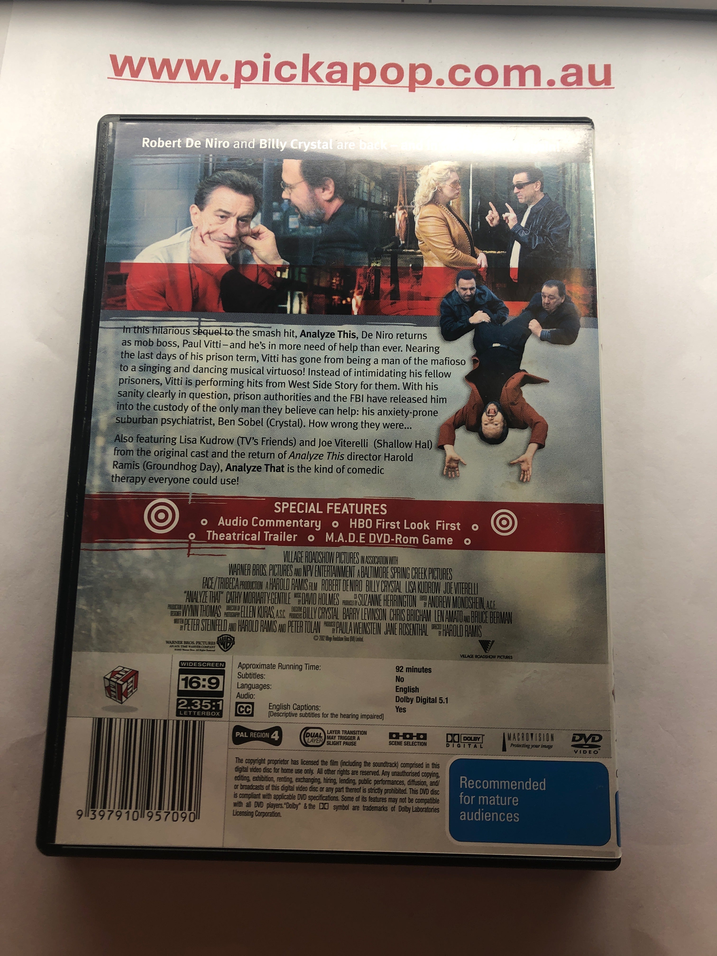 ANALYZE THAT - (PAL Region 4) DVD Cleaned and Tested