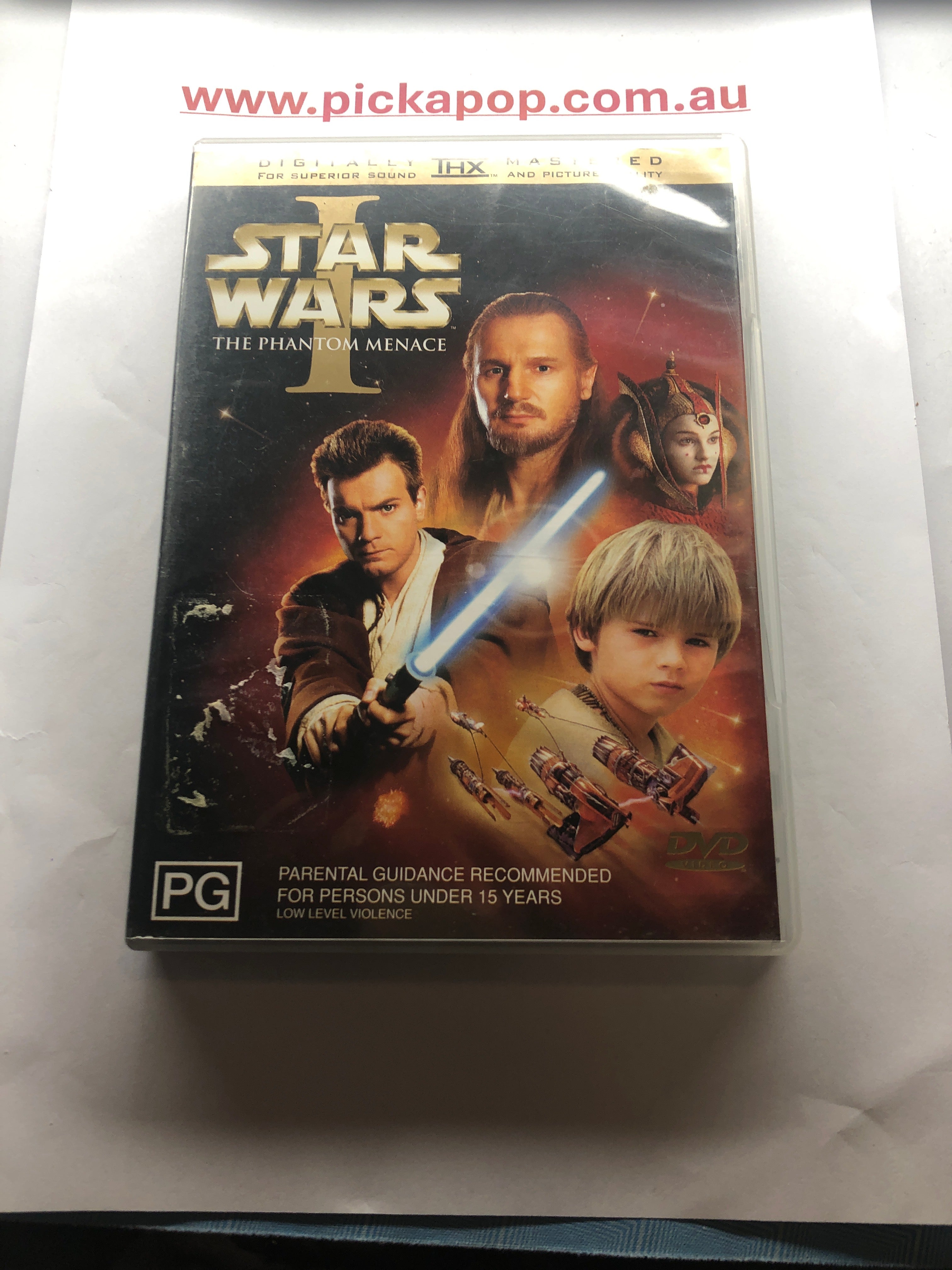 STAR WARS I THE PHANTOM MENACE - (PAL Region 4) DVD Cleaned and Tested