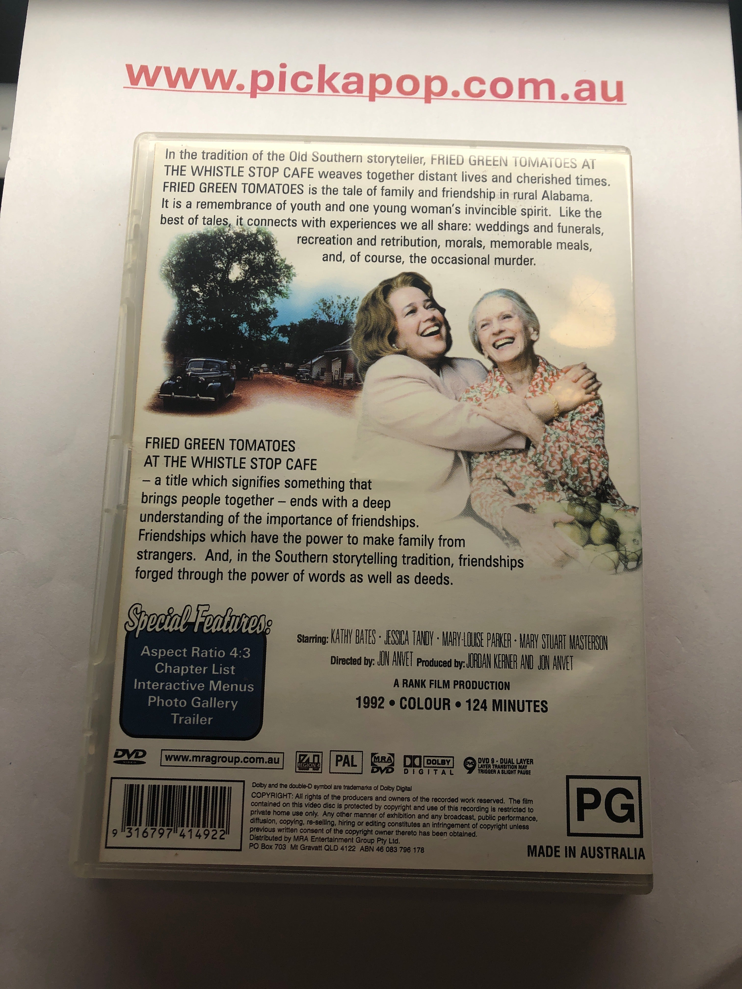 FRIED GREEN TOMATOES - (PAL Region 4) DVD Cleaned and Tested