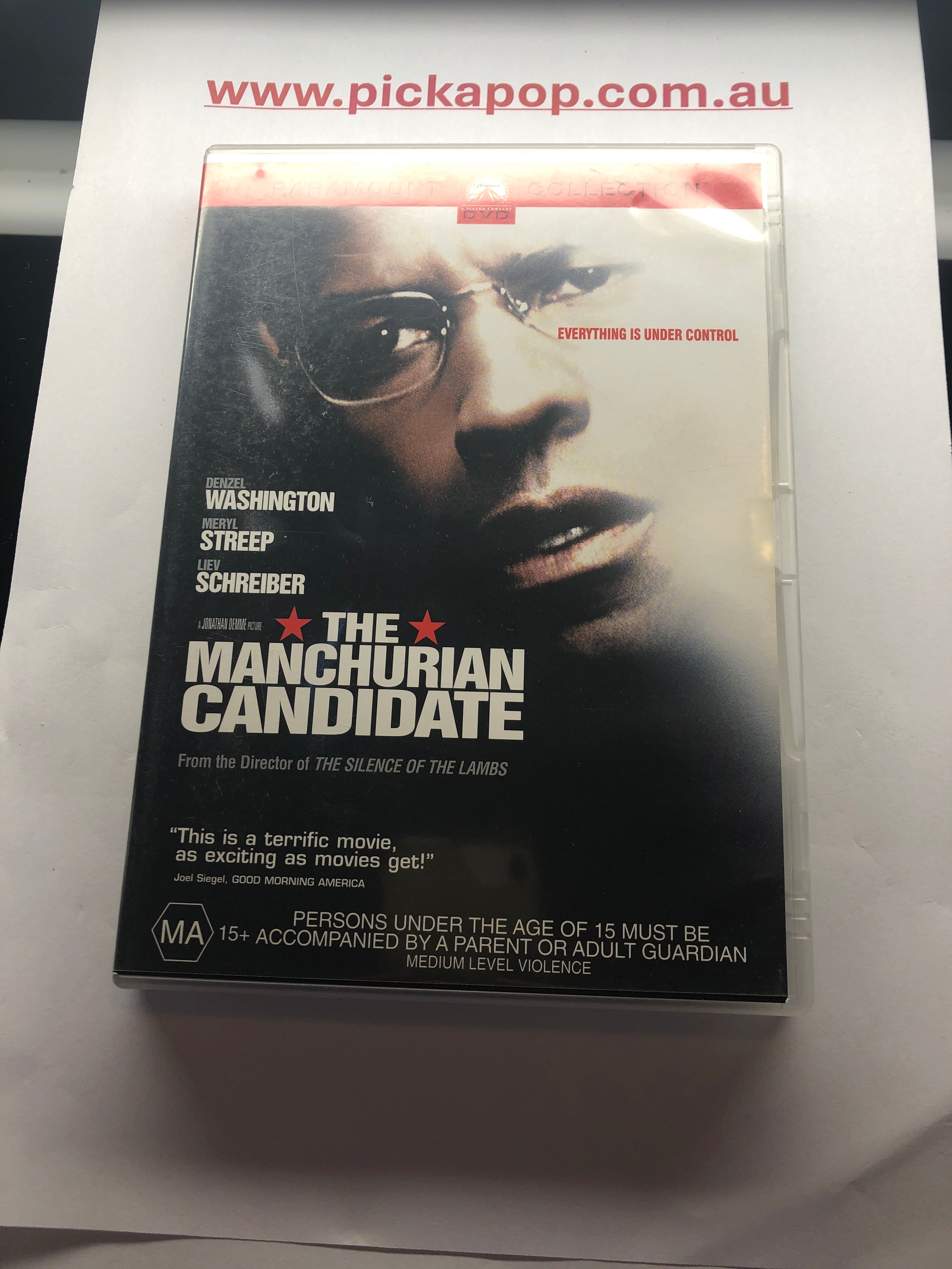 THE MANCHURIAN CANDIDATE PARAMOUNT COLLECTION - (PAL Region 4)DVD Cleaned and Tested