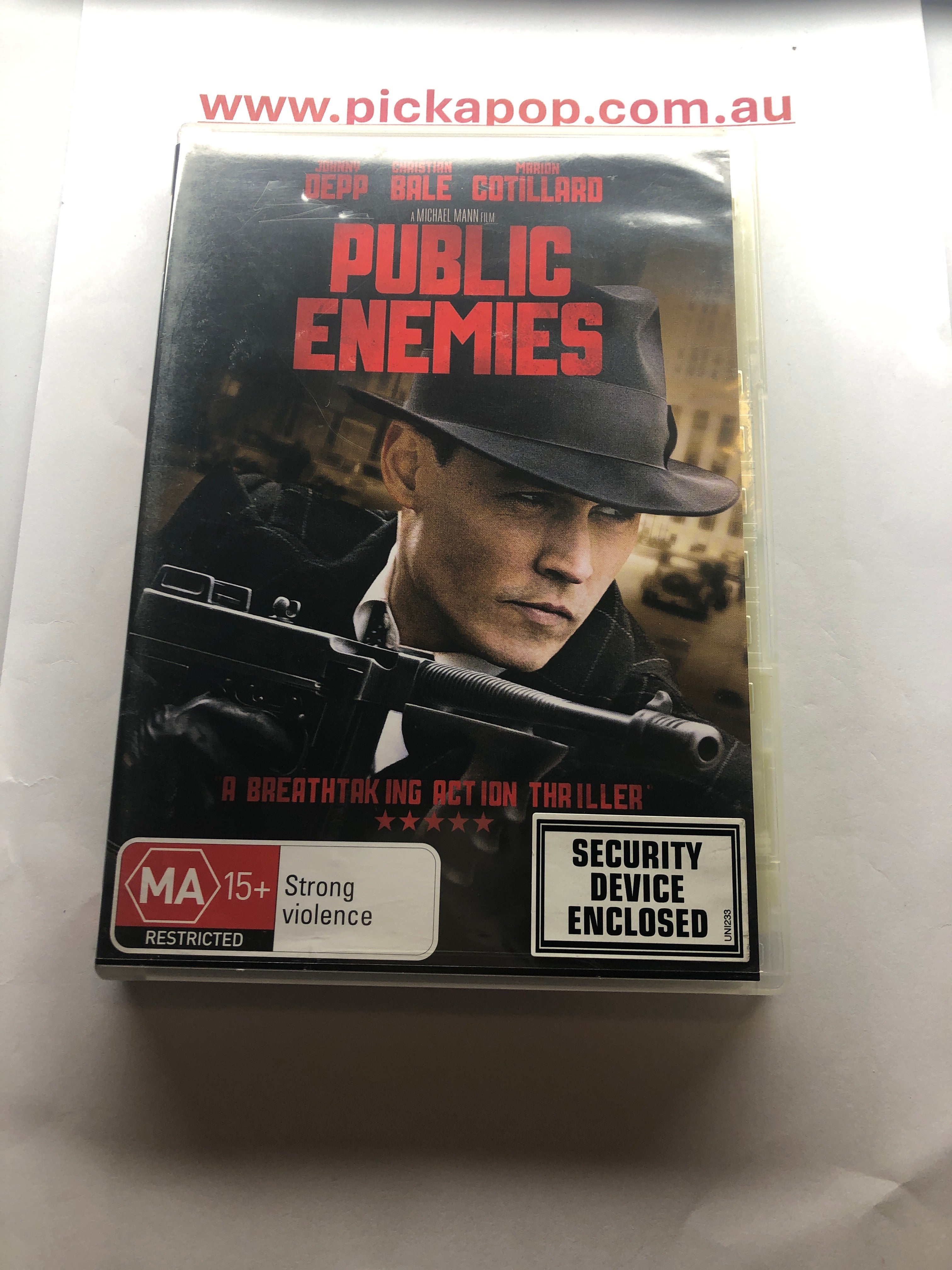 PUBLIC ENEMIES - (PAL Region 4) DVD Cleaned and Tested