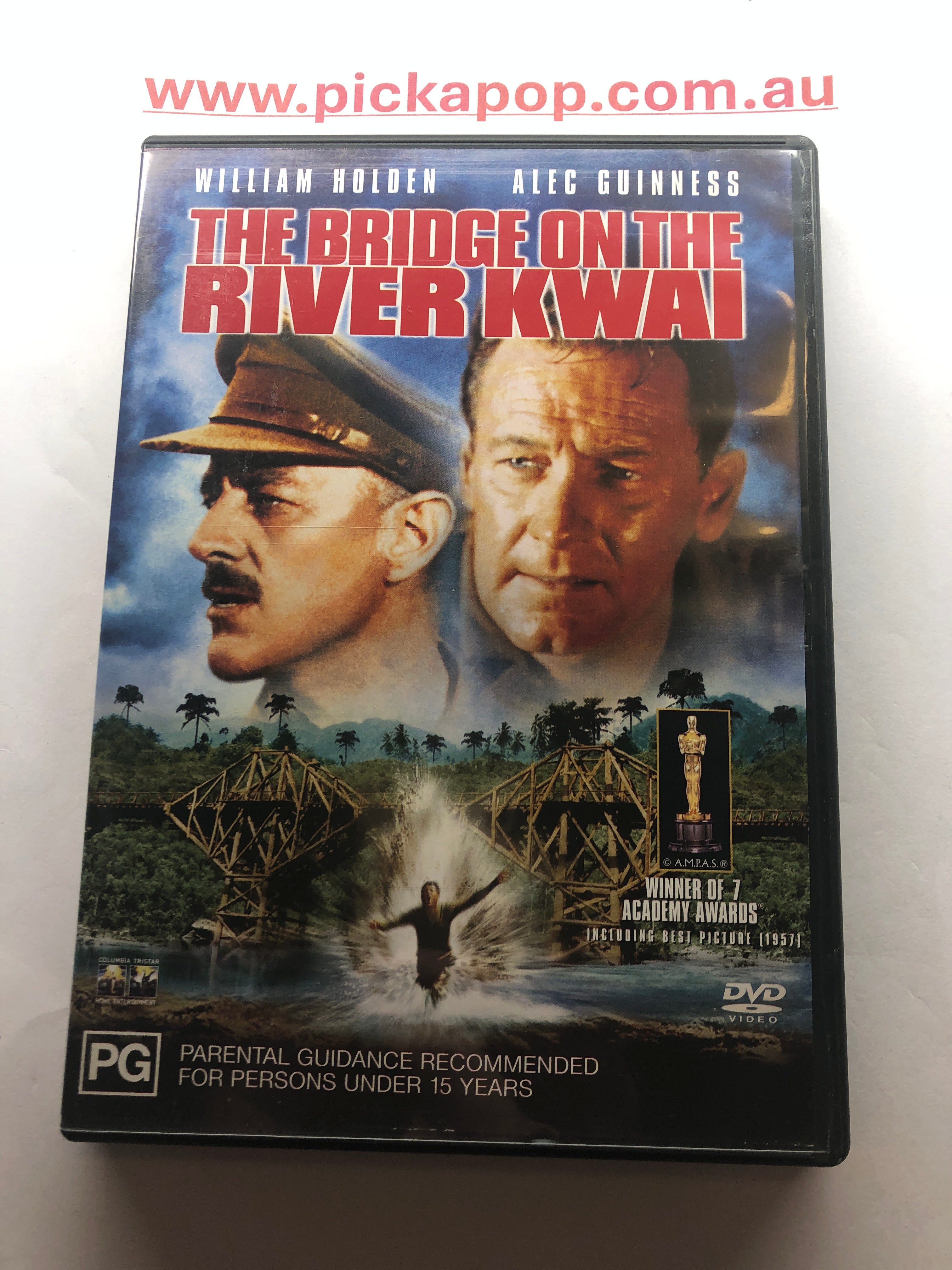 THE BRIDGE ON THE RIVER KWAI - (PAL Region 4) DVD Cleaned and Tested