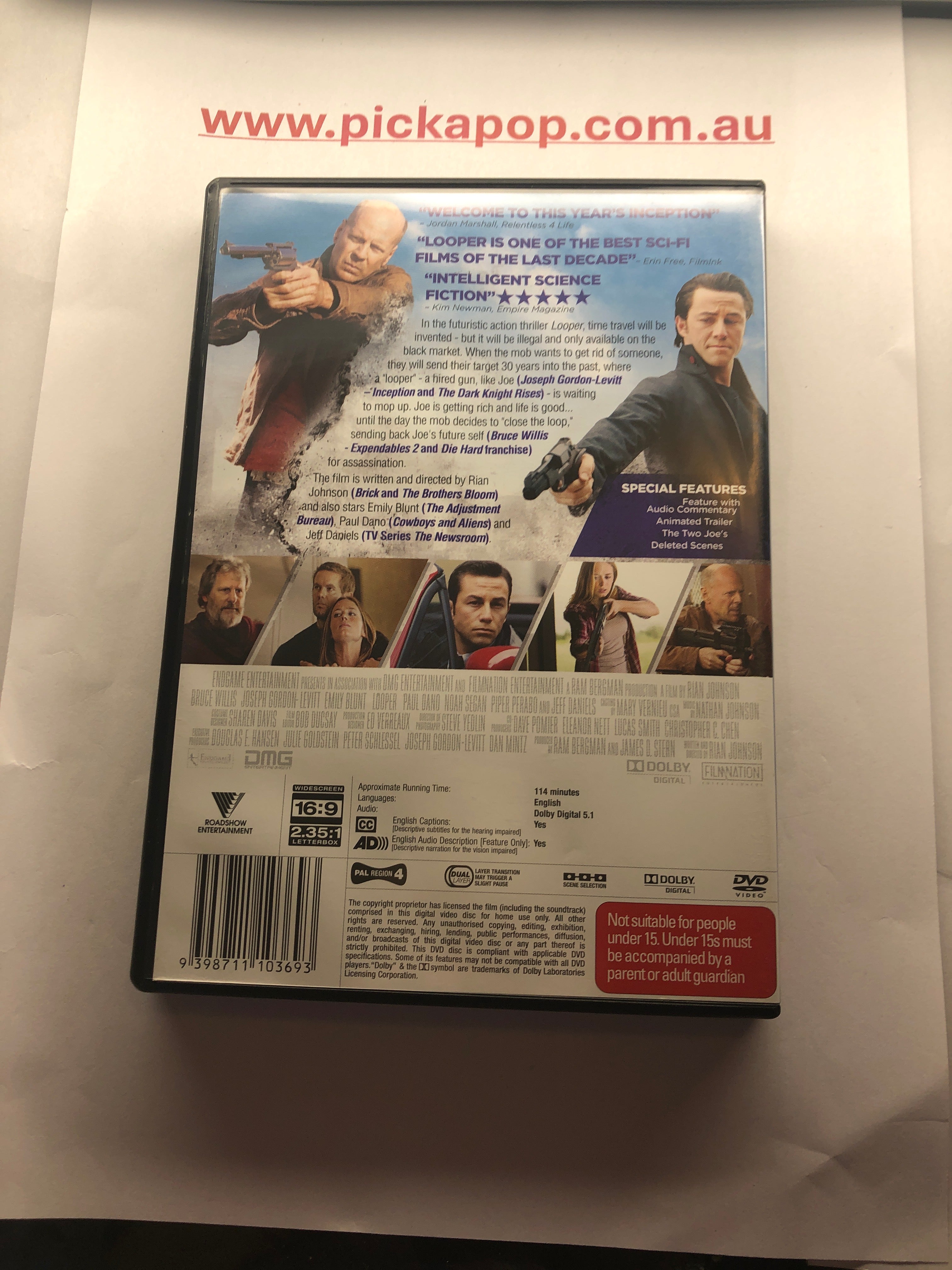 LOOPER - (PAL Region 4) DVD Cleaned and Tested