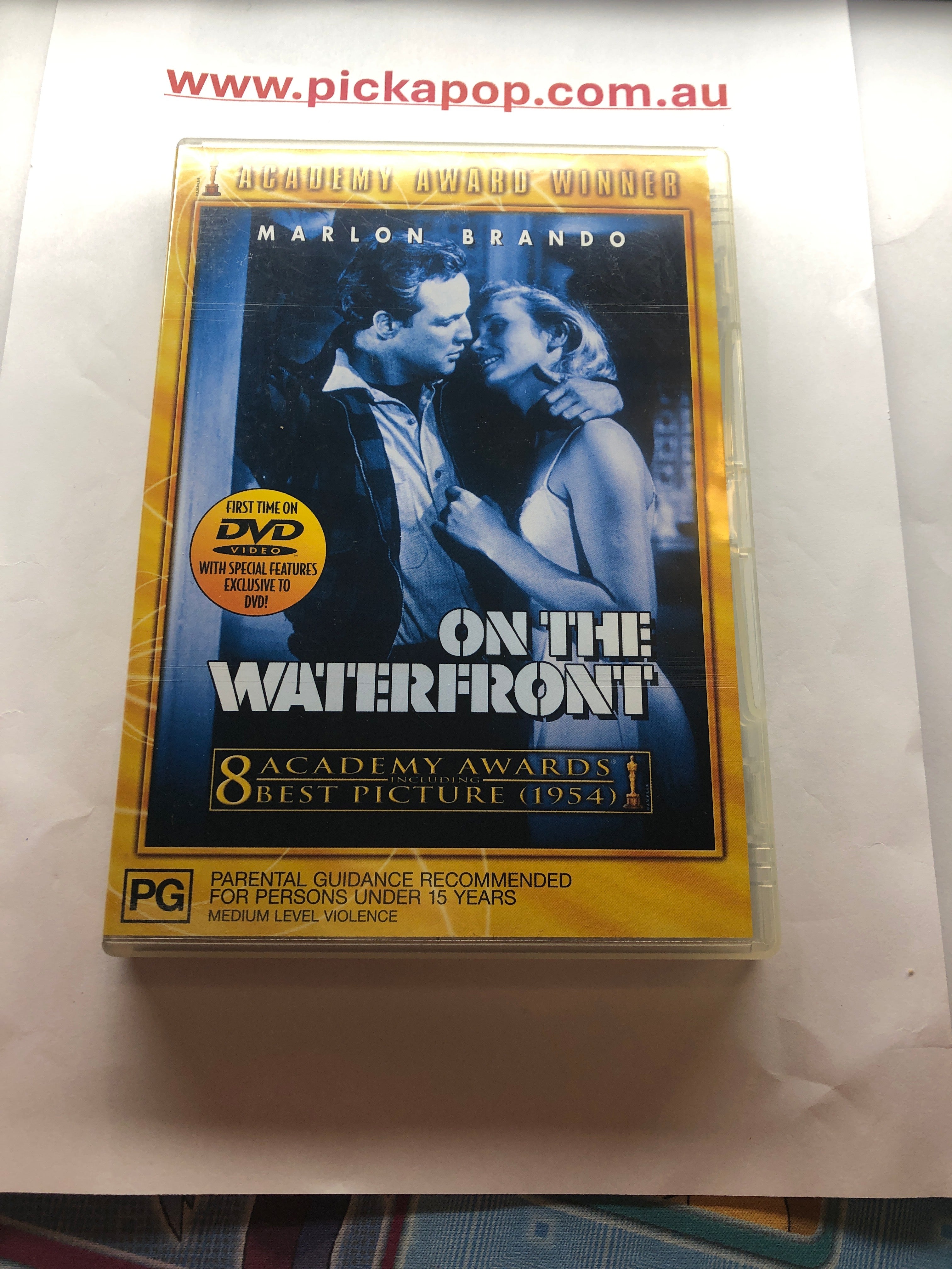 ON THE WATERFRONT - (PAL Region 4) DVD Cleaned and Tested