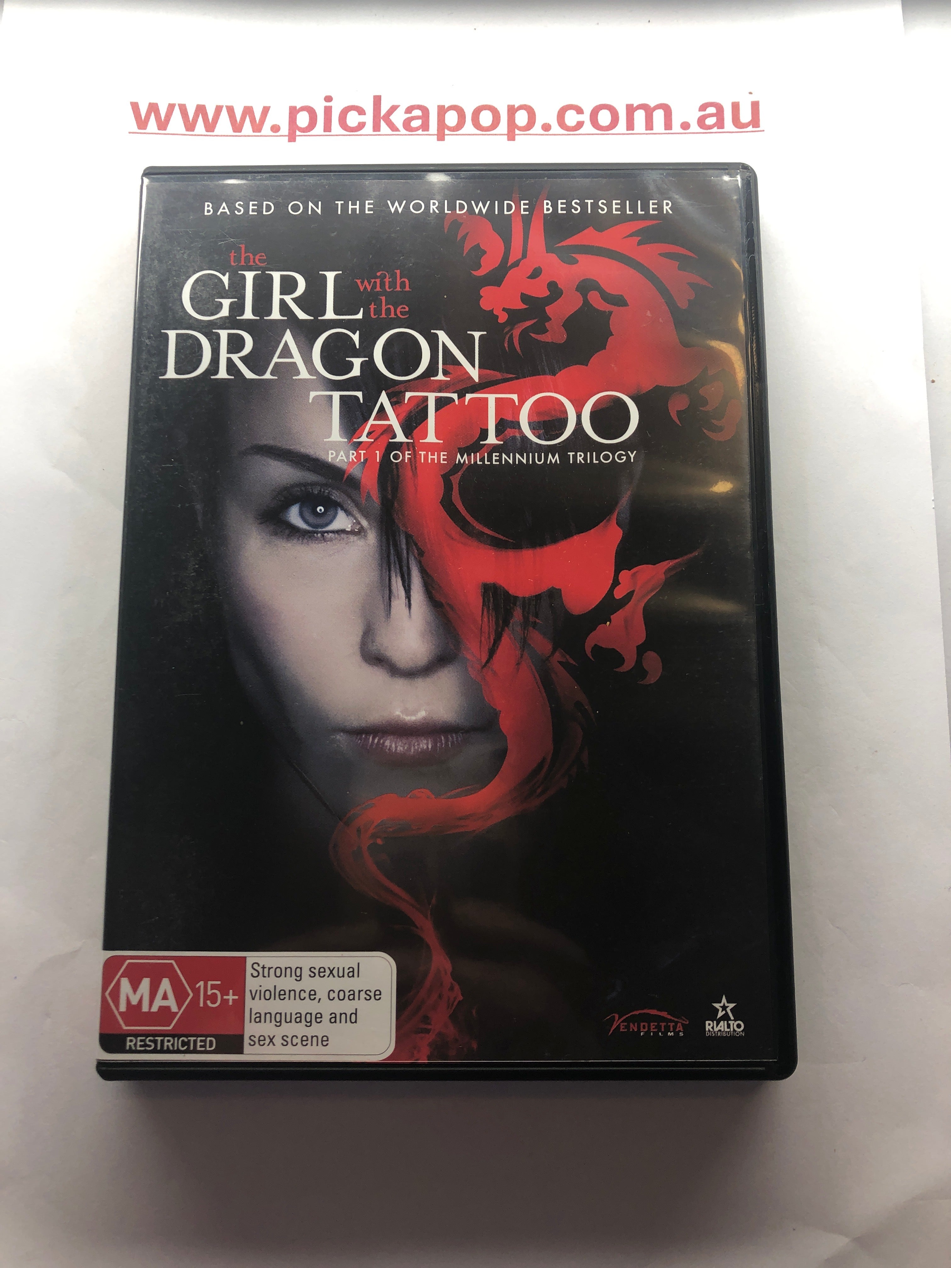 THE GIRL WITH THE DRAGON TATTOO - (PAL Region 4) DVD Cleaned and Tested