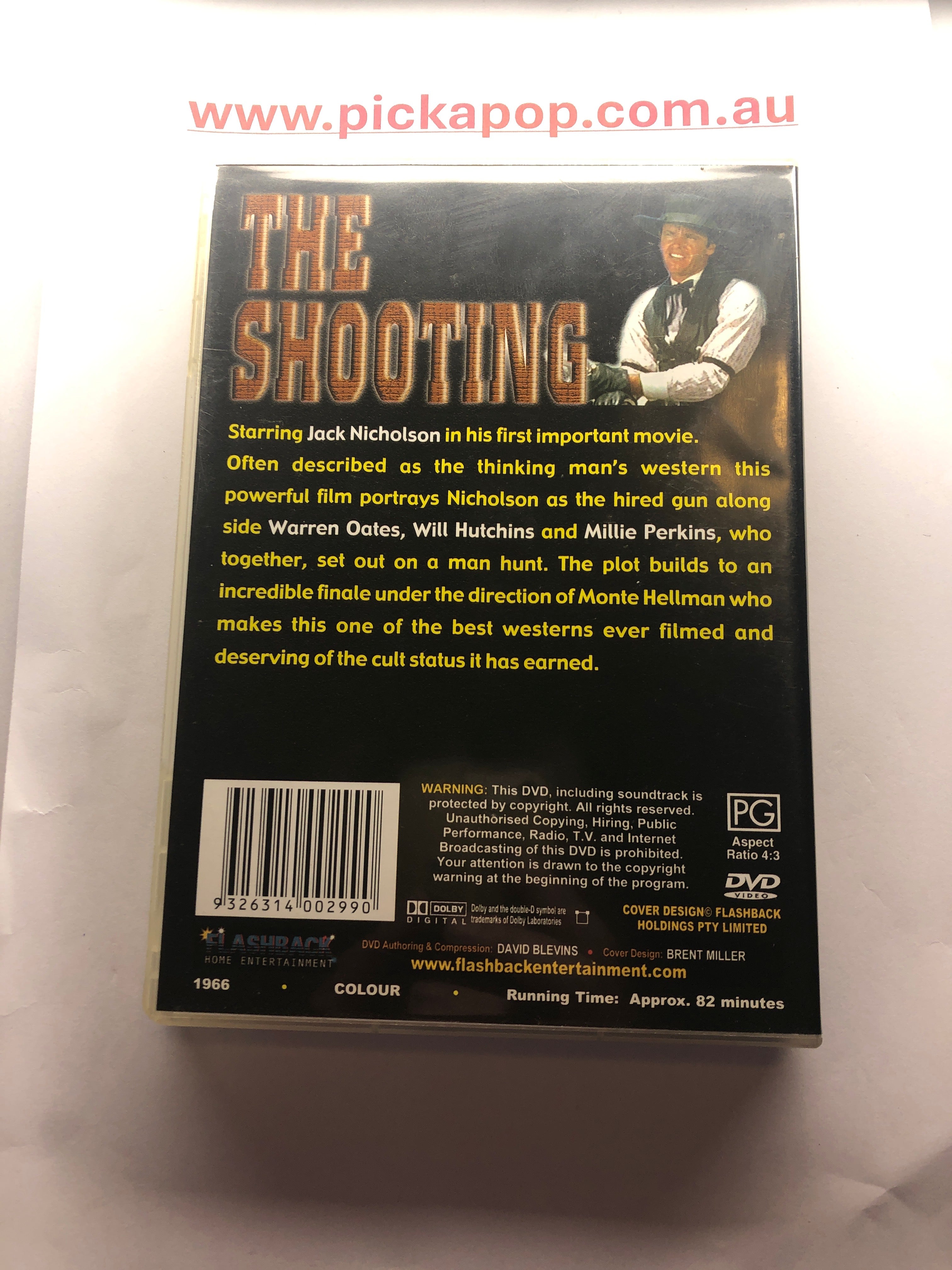 THE SHOOTING - (PAL Region 4) DVD Cleaned and Tested