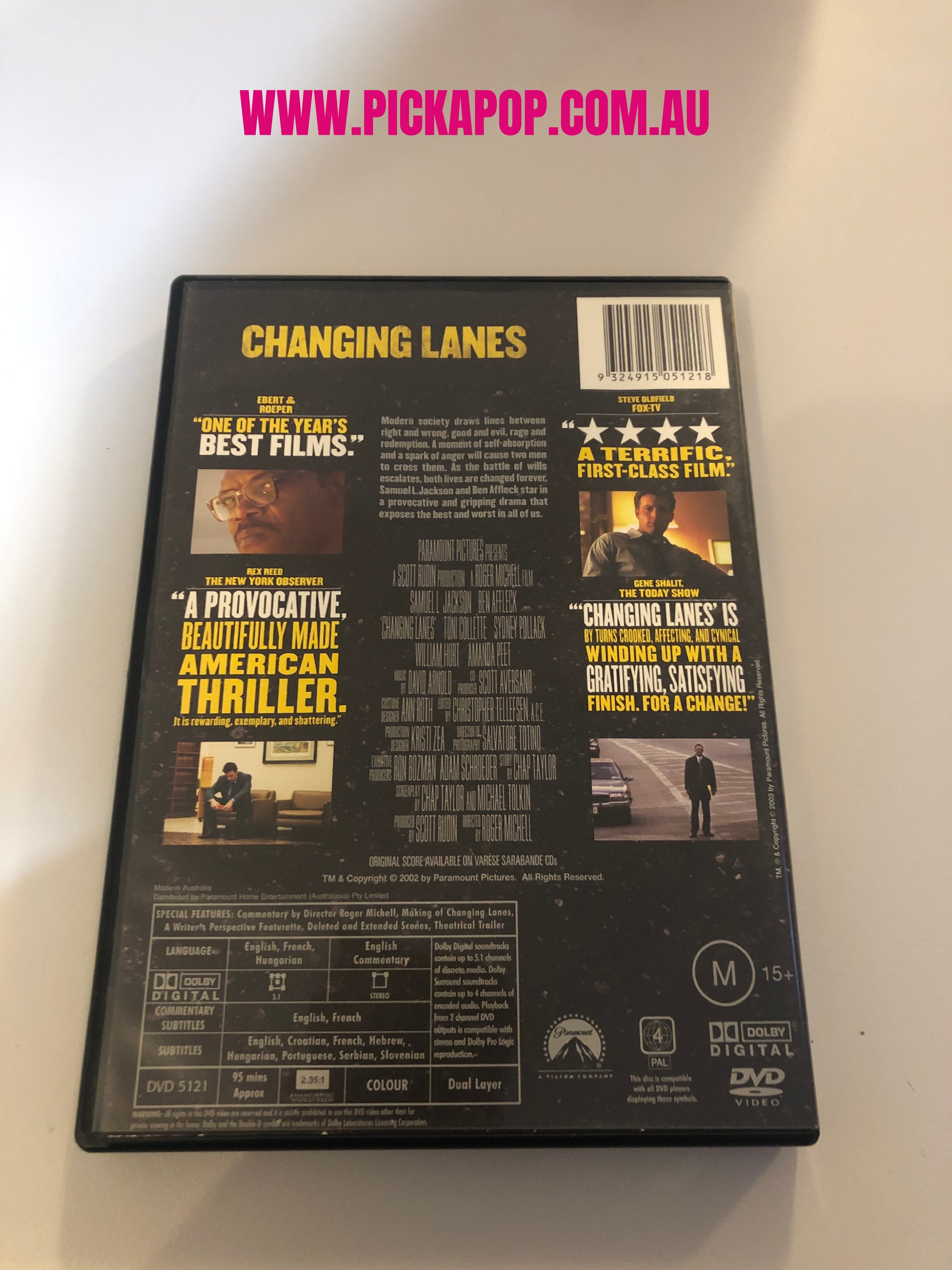 CHANGING LINES - (PAL Region 4) DVD Cleaned and Tested