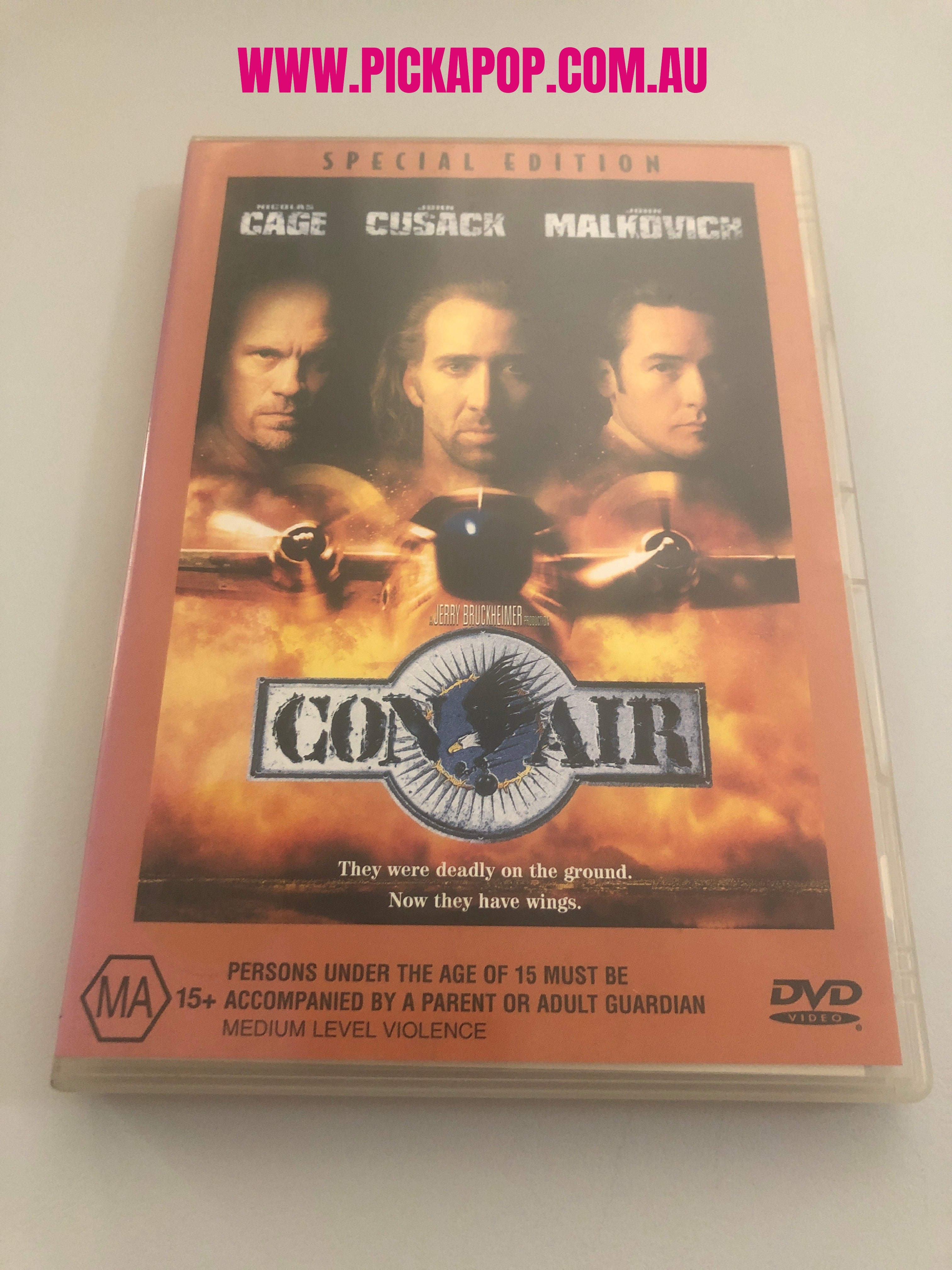 CON AIR - (PAL Region 4) DVD Cleaned and Tested