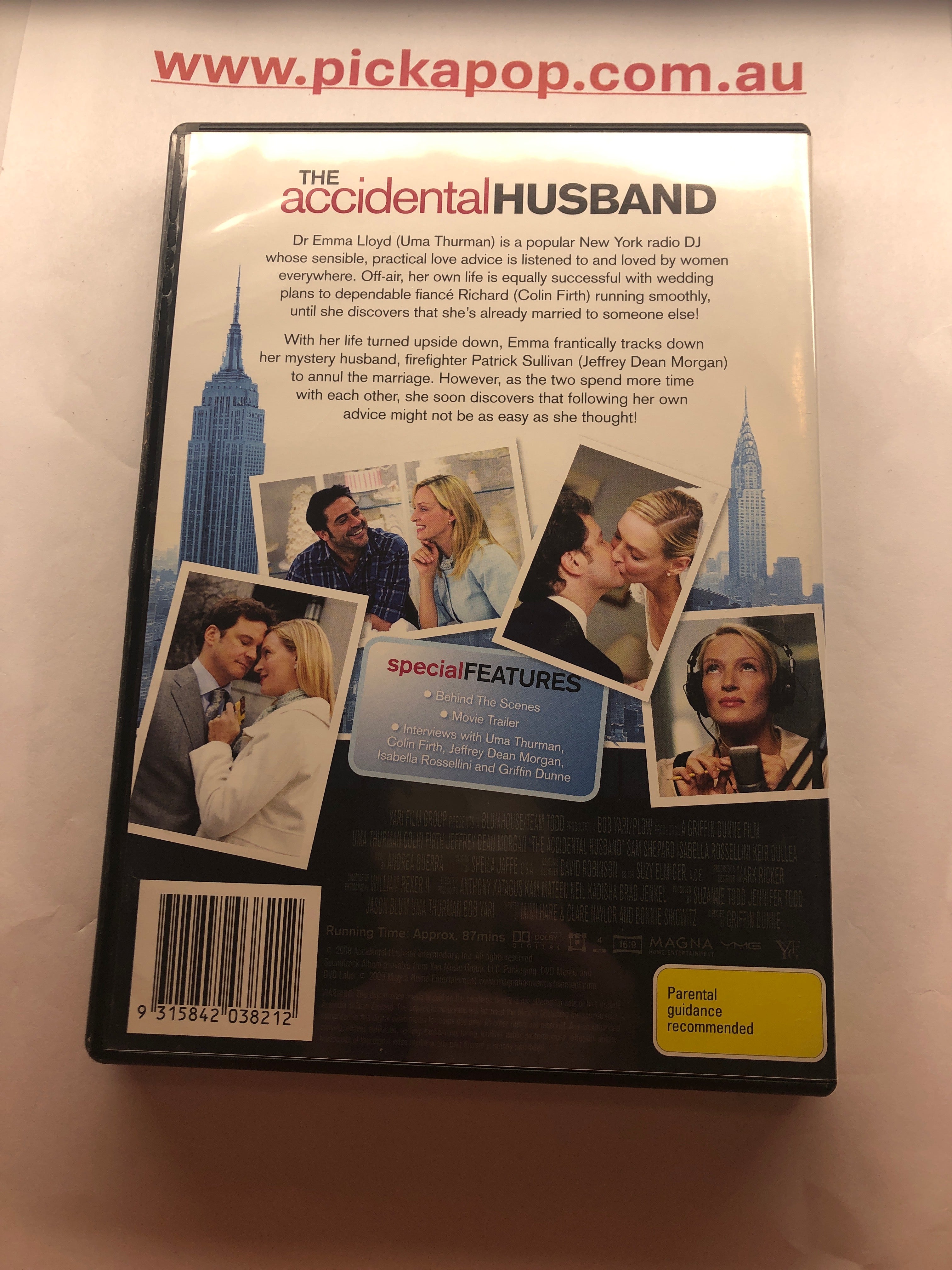 THE ACCIDENTAL HUSBAND - (PAL Region 4) DVD Cleaned and Tested