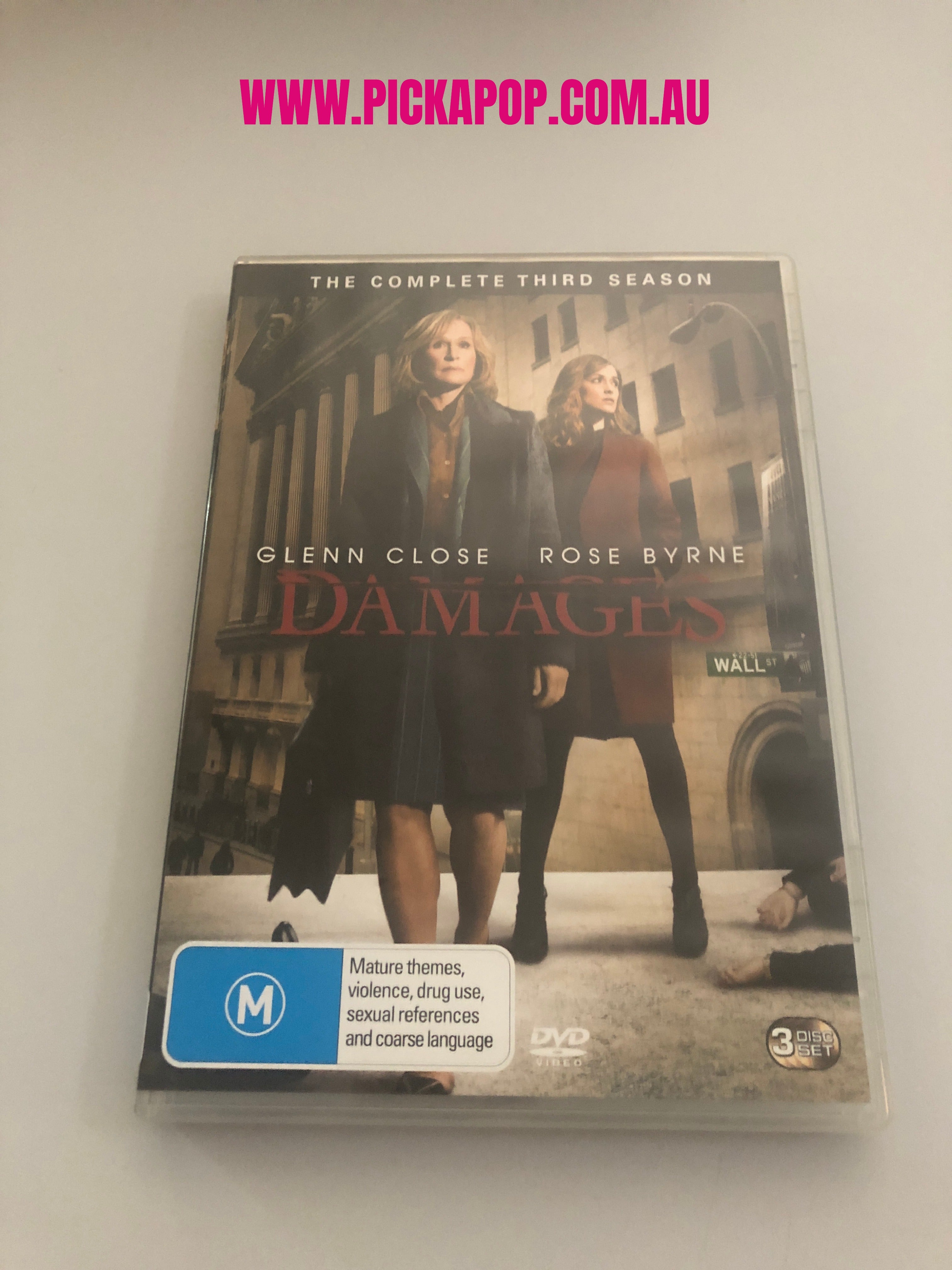 DAMAGES THE COMPLETE THIRD SEASON - (PAL Region 4) DVD Cleaned and Tested
