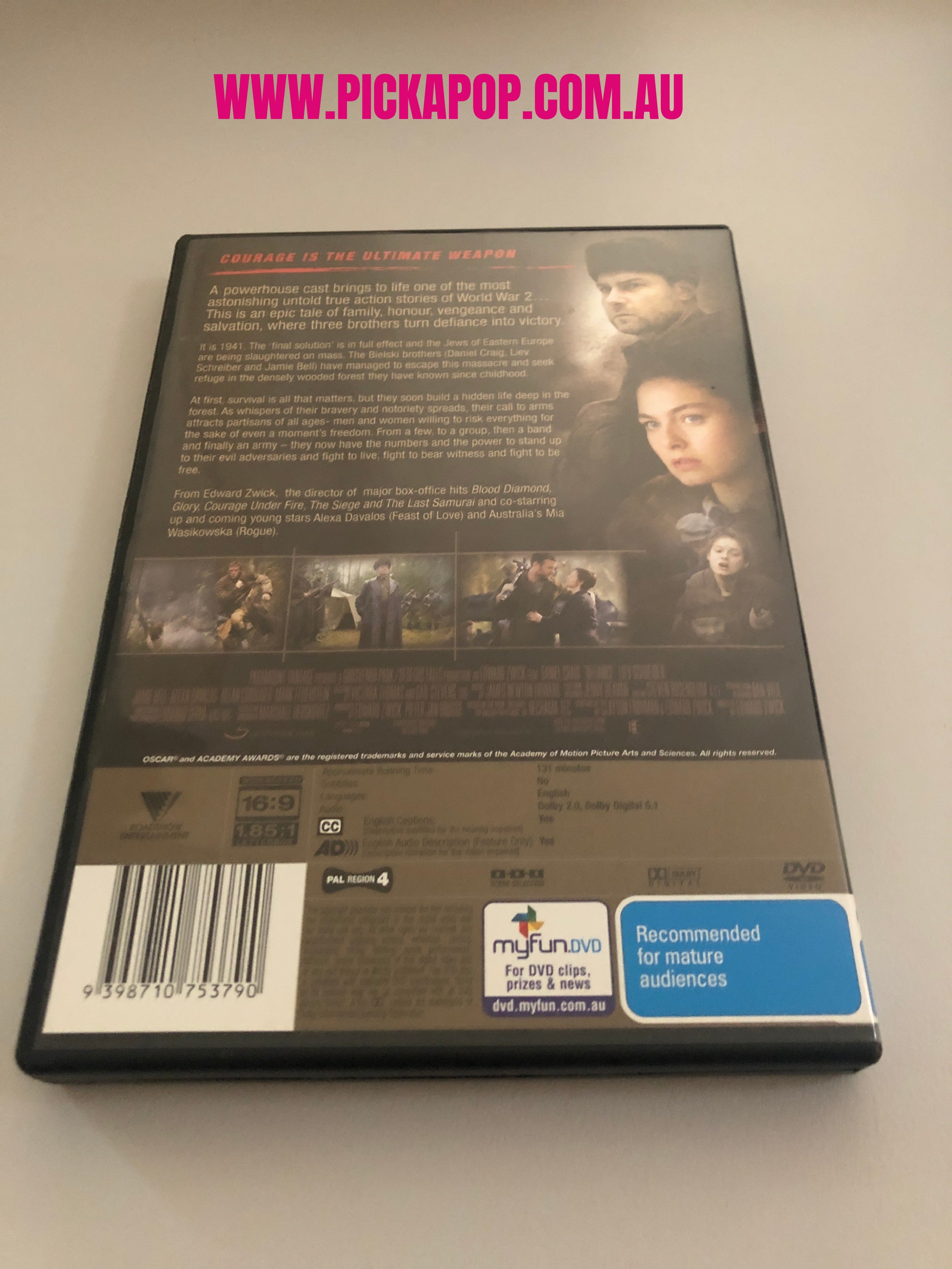 DEFIANCE - (PAL Region 4) DVD Cleaned and Tested