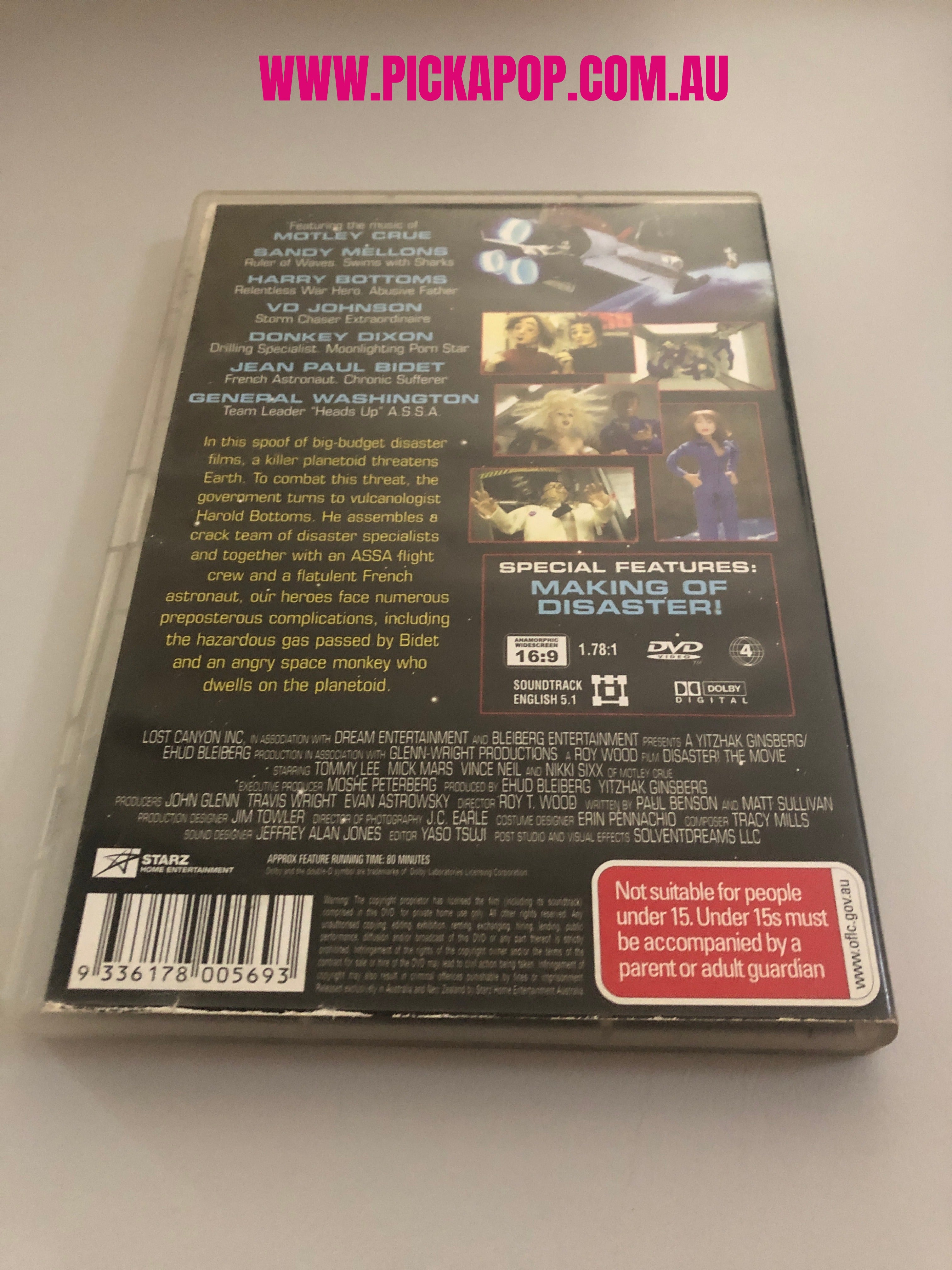 DISASTER! - (PAL Region 4) DVD Cleaned and Tested
