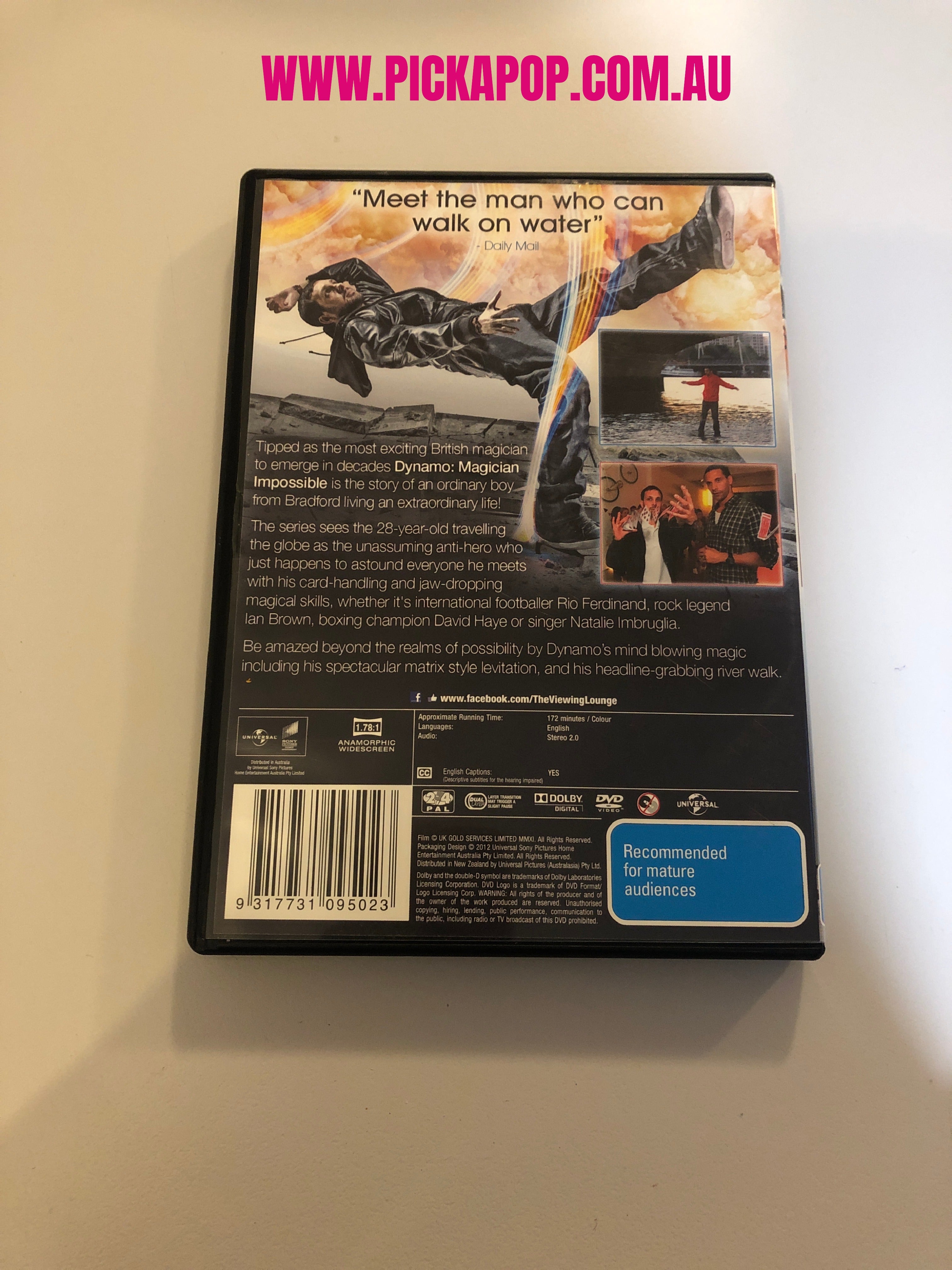 DYNAMO MAGICIAN IMPOSSIBLE - (PAL Region 4) DVD Cleaned and Tested