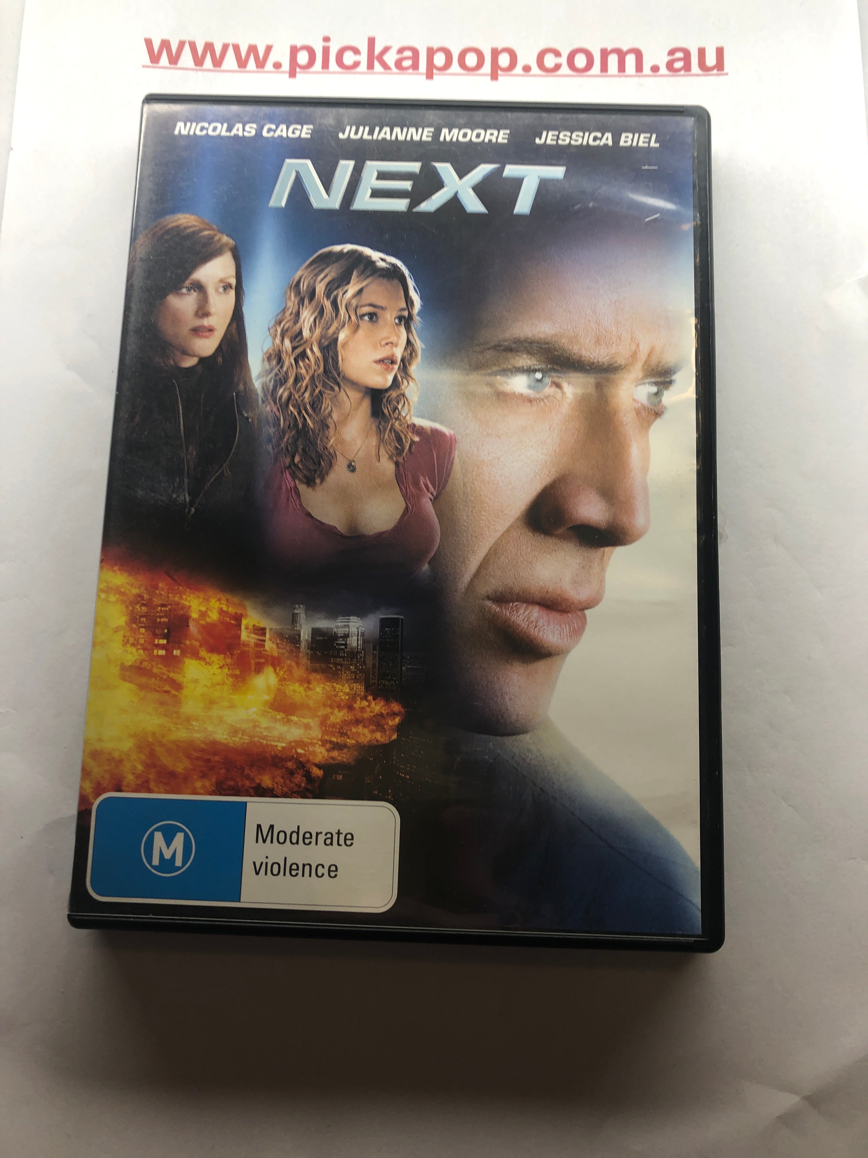 NEXT NICHOLAS CAGE,JULIANNE MOORE - (PAL Region 4) DVD Cleaned and Tested