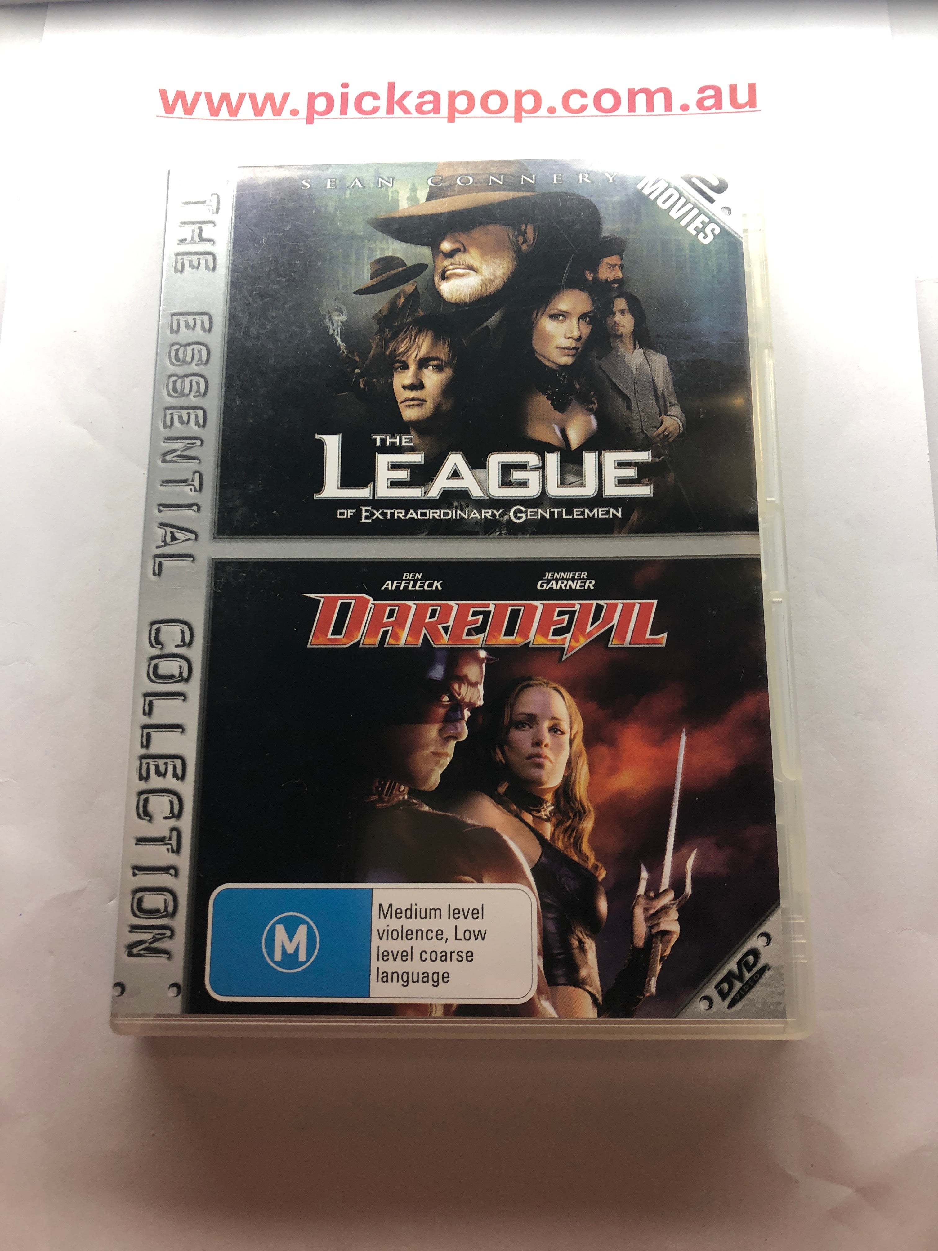 THE LEAGUE OF EXTRAORDINARY GENTLEMAN,DAREDEVIL THE ESSENTIAL COLLECTION - (PAL Region 4) DVD Cleaned and Tested