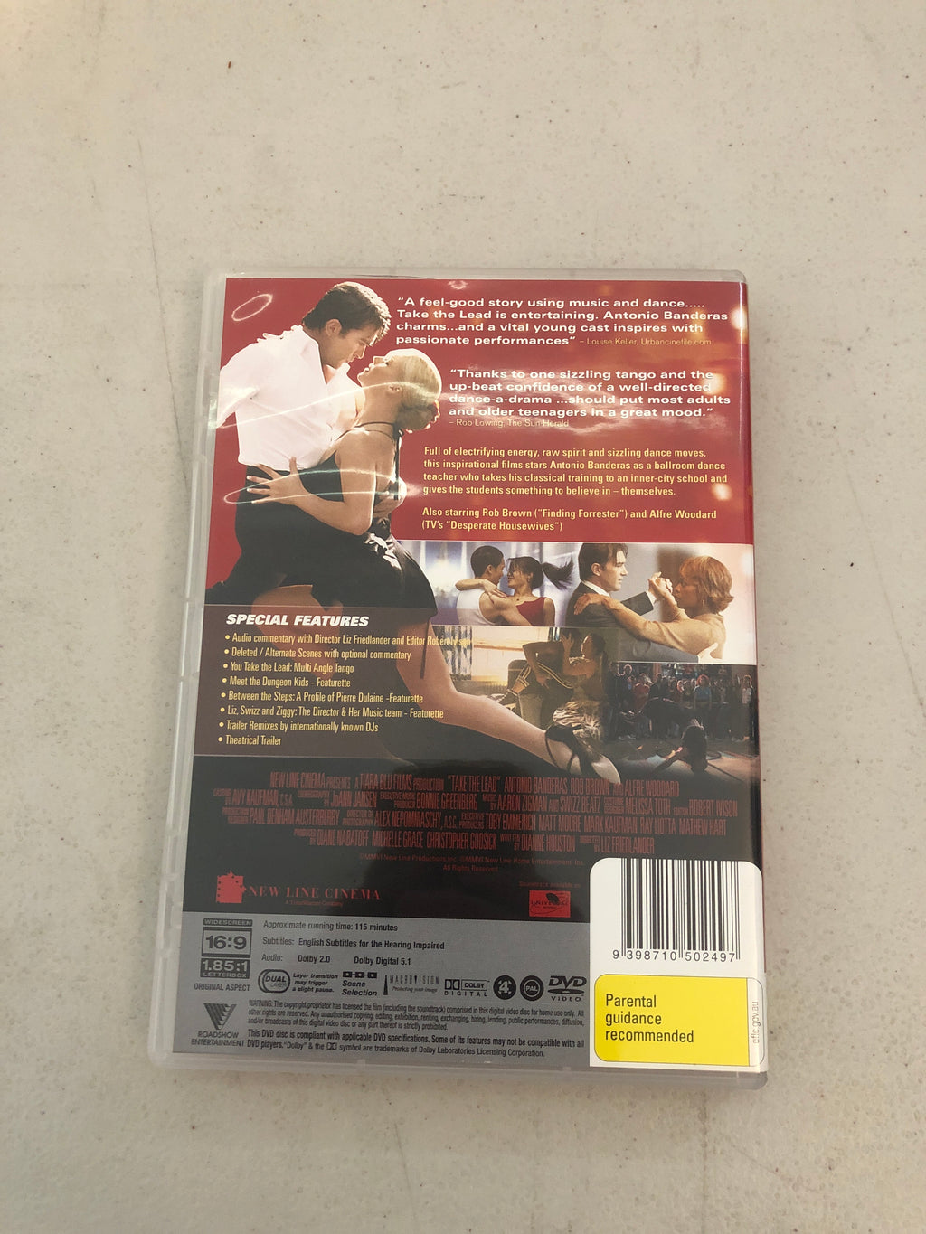 TAKE THE LEAD - PAL Region 4 - DVD Cleaned and Tested