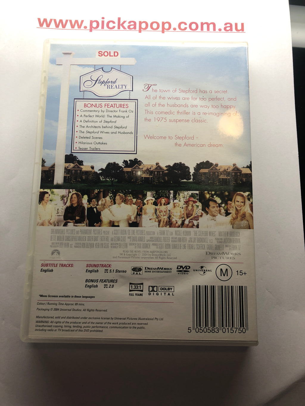 THE STEPFORD WIVES - (PAL Region 4) DVD Cleaned and Tested