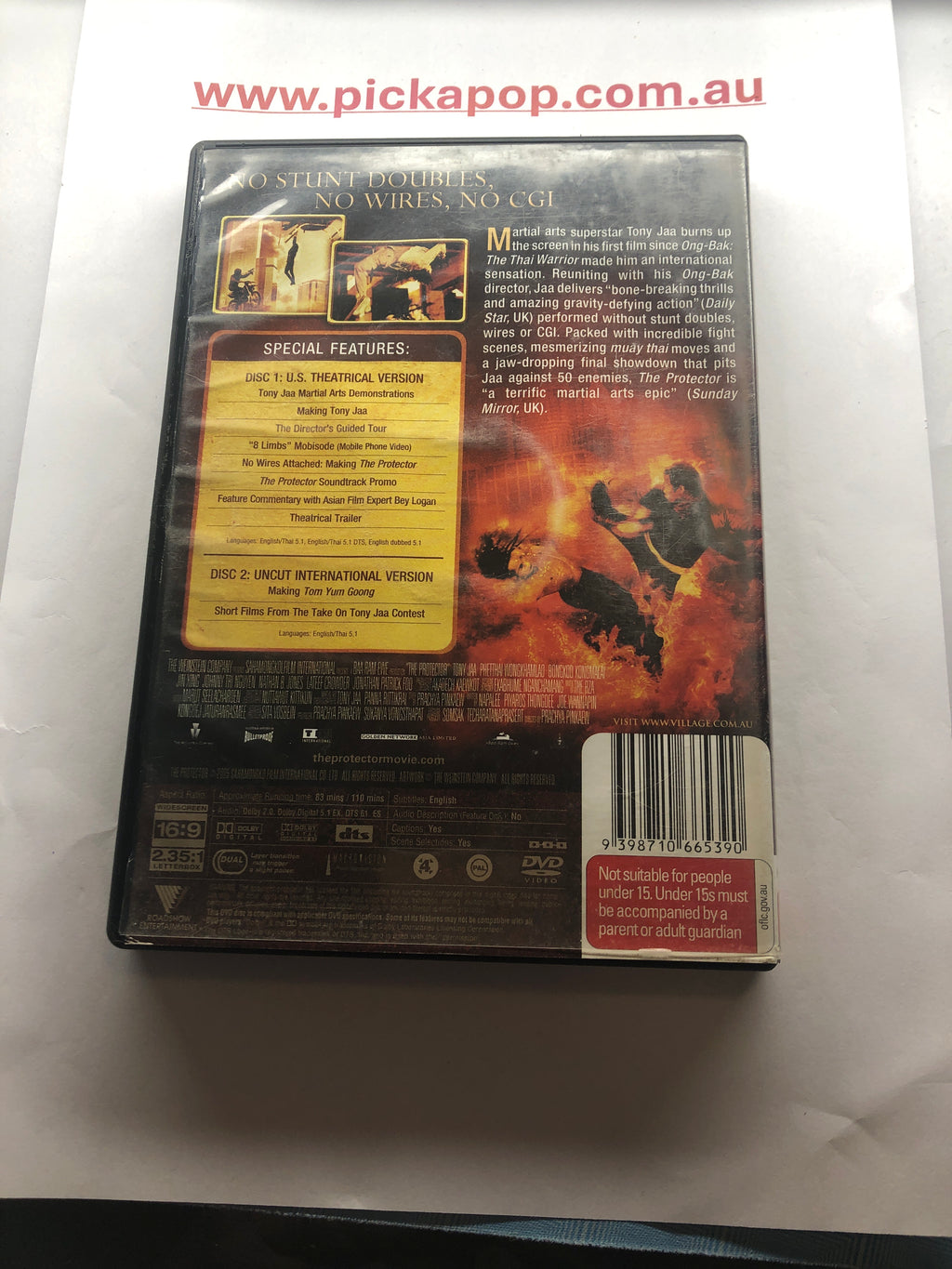 THE PROTECTOR - (PAL Region 4) DVD Cleaned and Tested