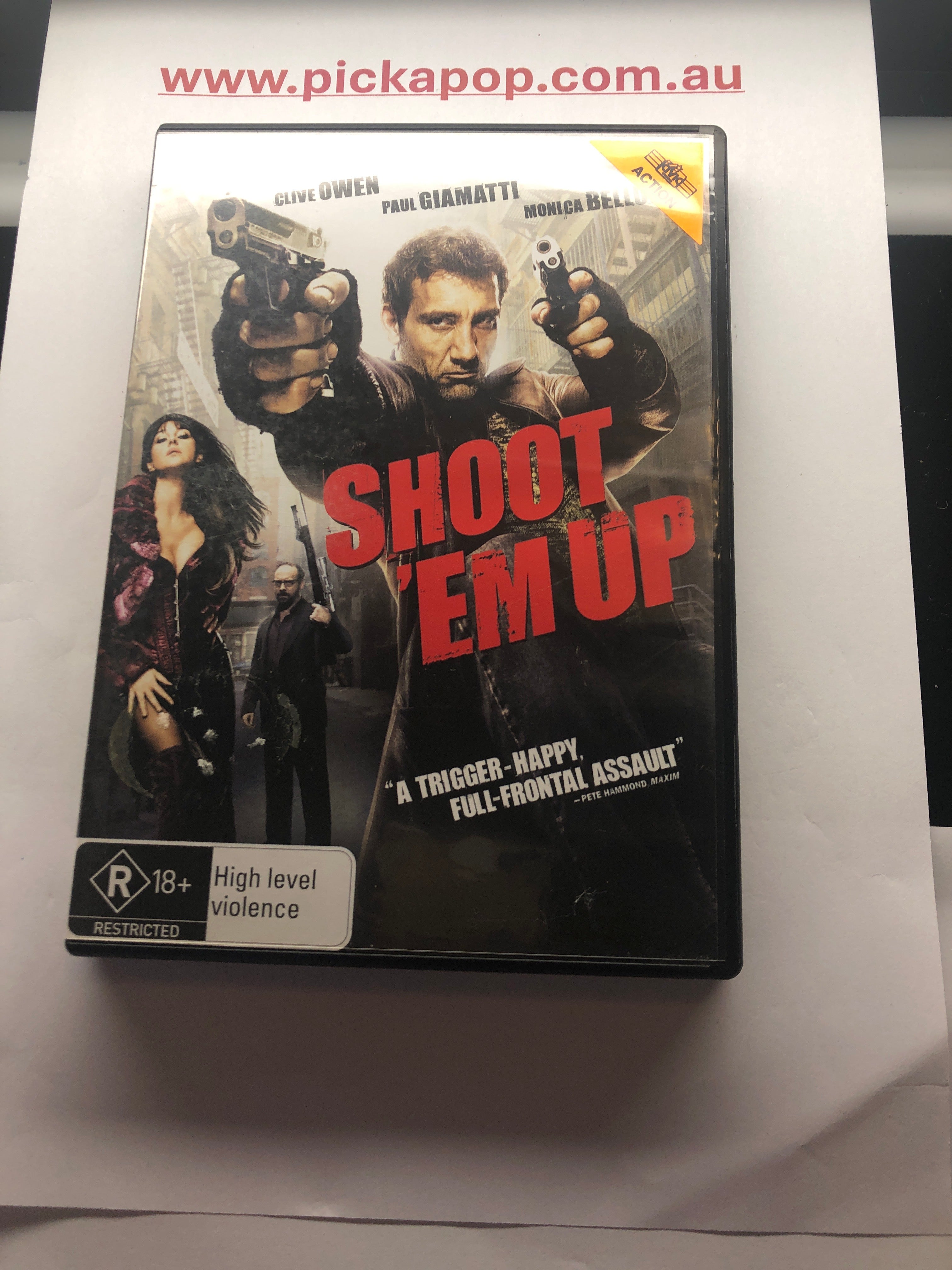 SHOOT 'EM UP - (PAL Region 4) DVD Cleaned and Tested