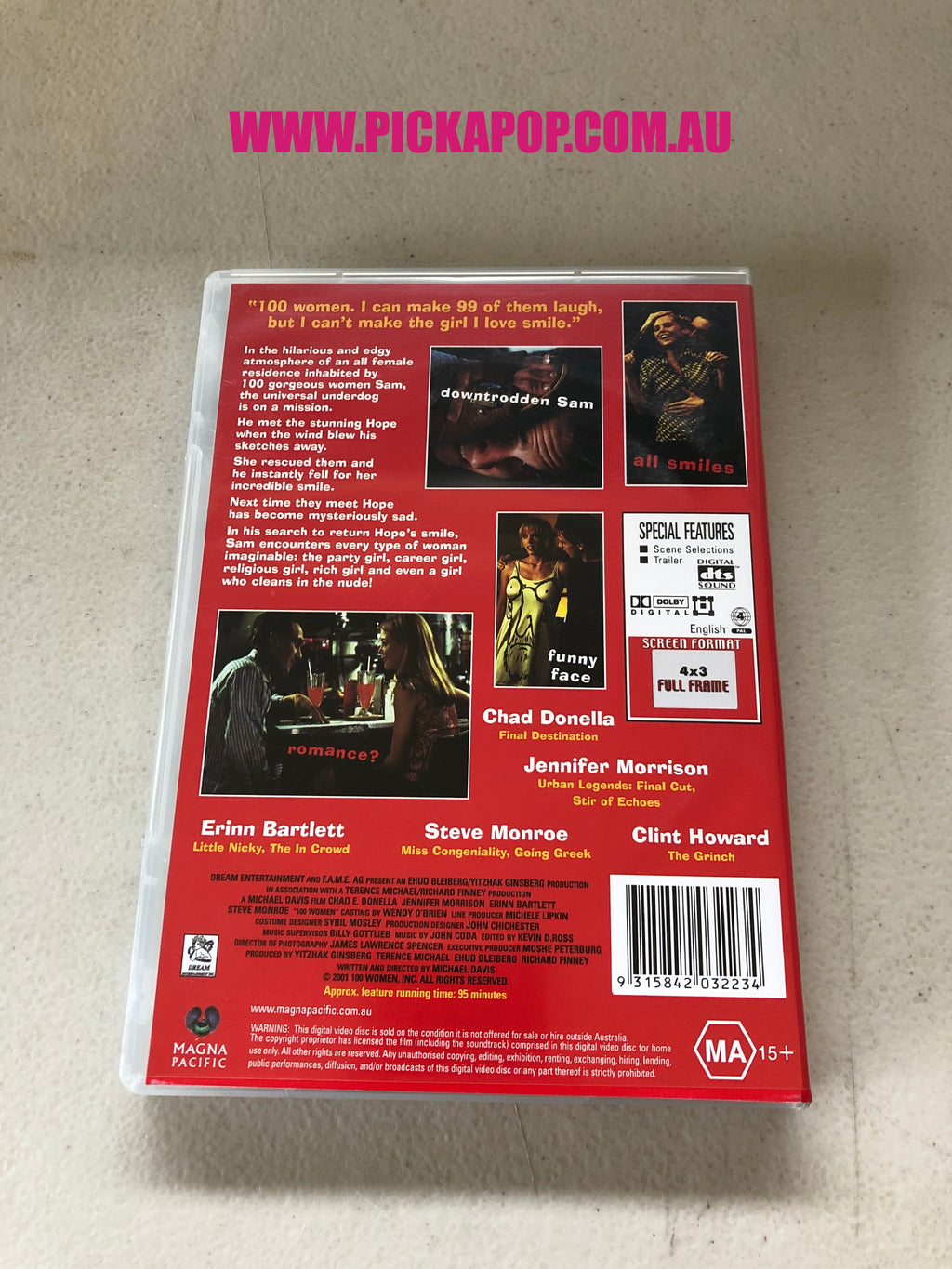 100 WOMEN - PAL Region 4 - DVD Cleaned and Tested