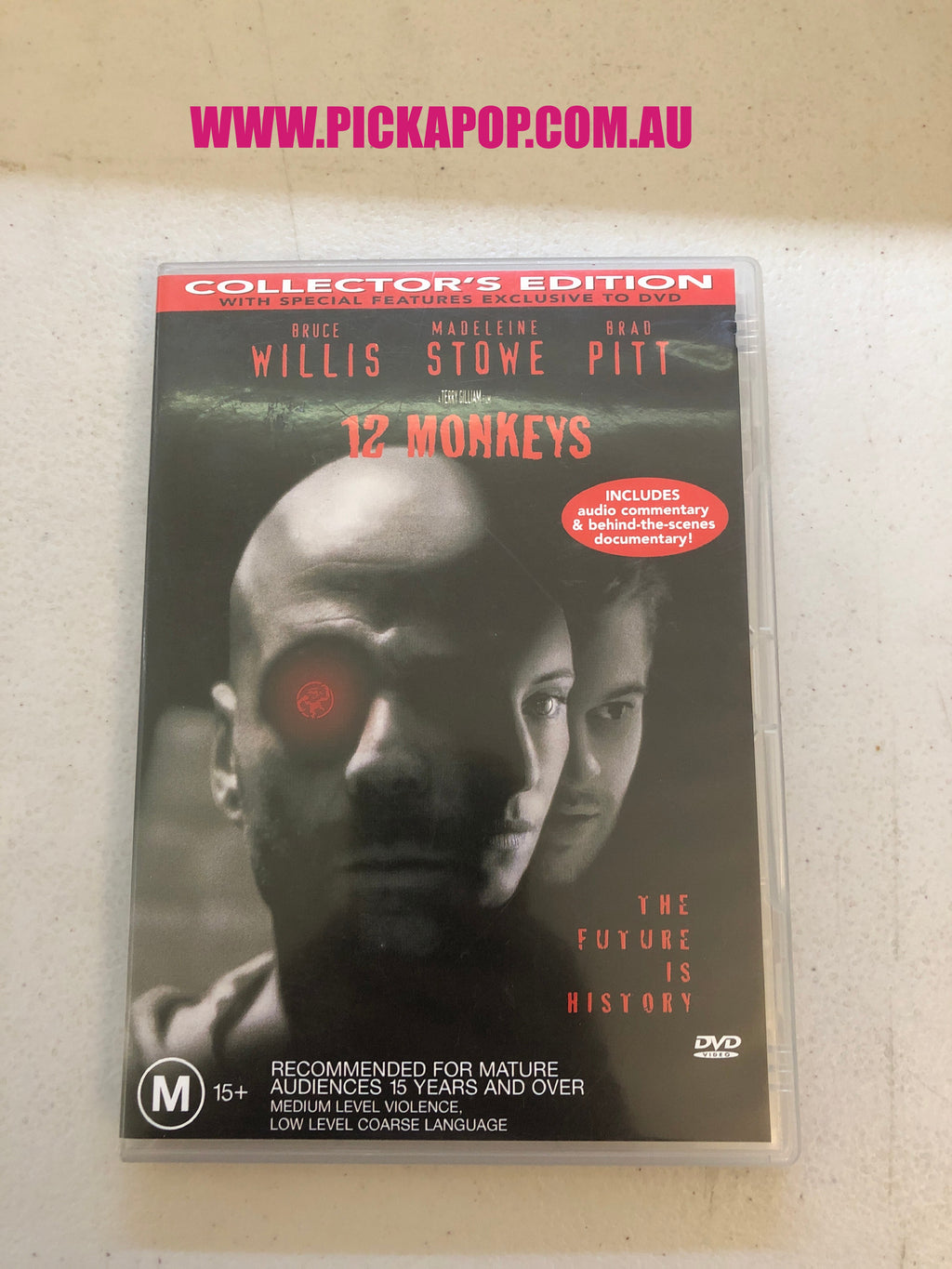 12 MONKEYS - PAL Region 4 - DVD Cleaned and Tested