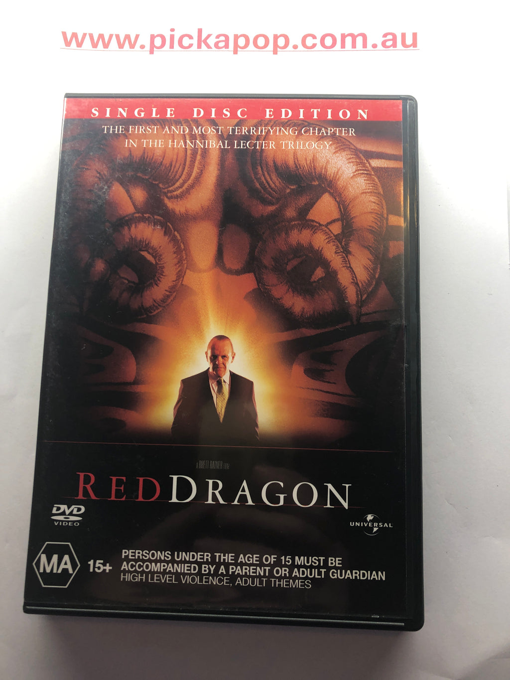 RED DRAGON SINGLE DISC EDITION - (PAL Region 4) DVD Cleaned and Tested